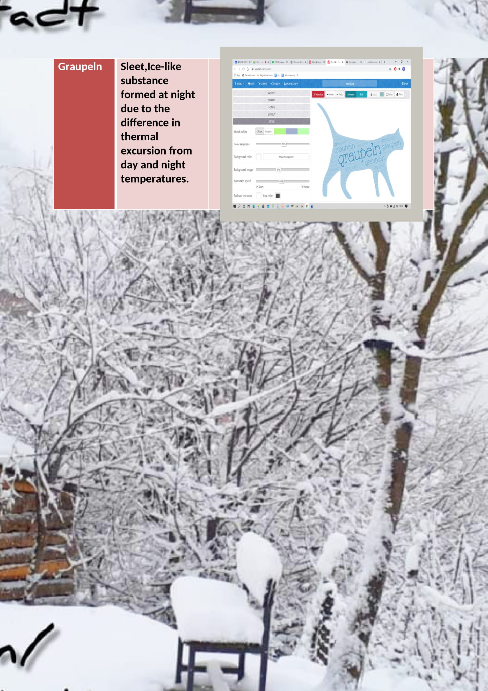 WINTER ITEMS DICTIONARY by mine seyhan - Illustrated by Mine Seyhan - Ourboox.com
