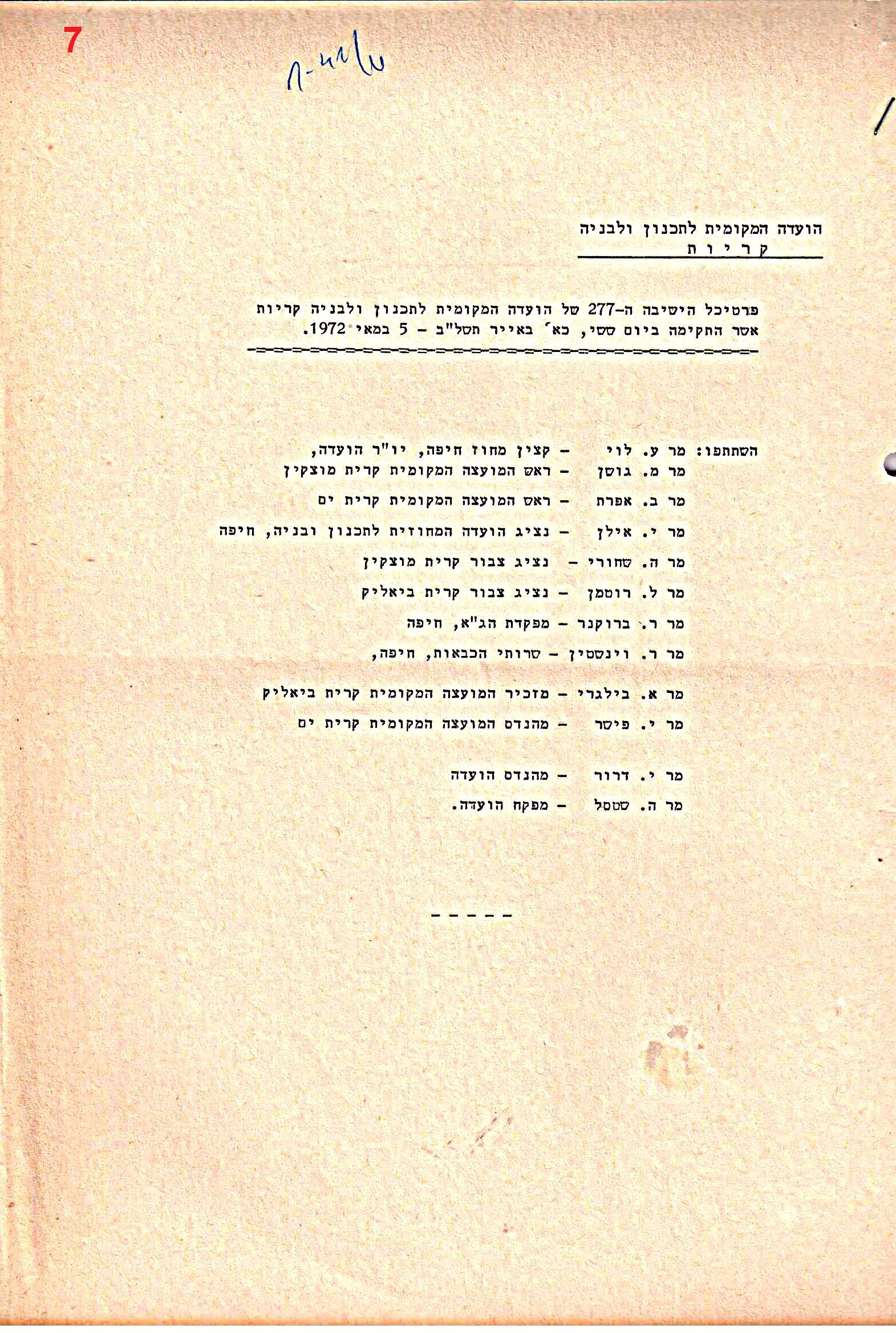 פרוטוקולים 40 – ועדות – 1972 – 1951 ועדת ערים by riki deri - Illustrated by מוזיאון בית גרושקביץ / כרך 40 - Ourboox.com