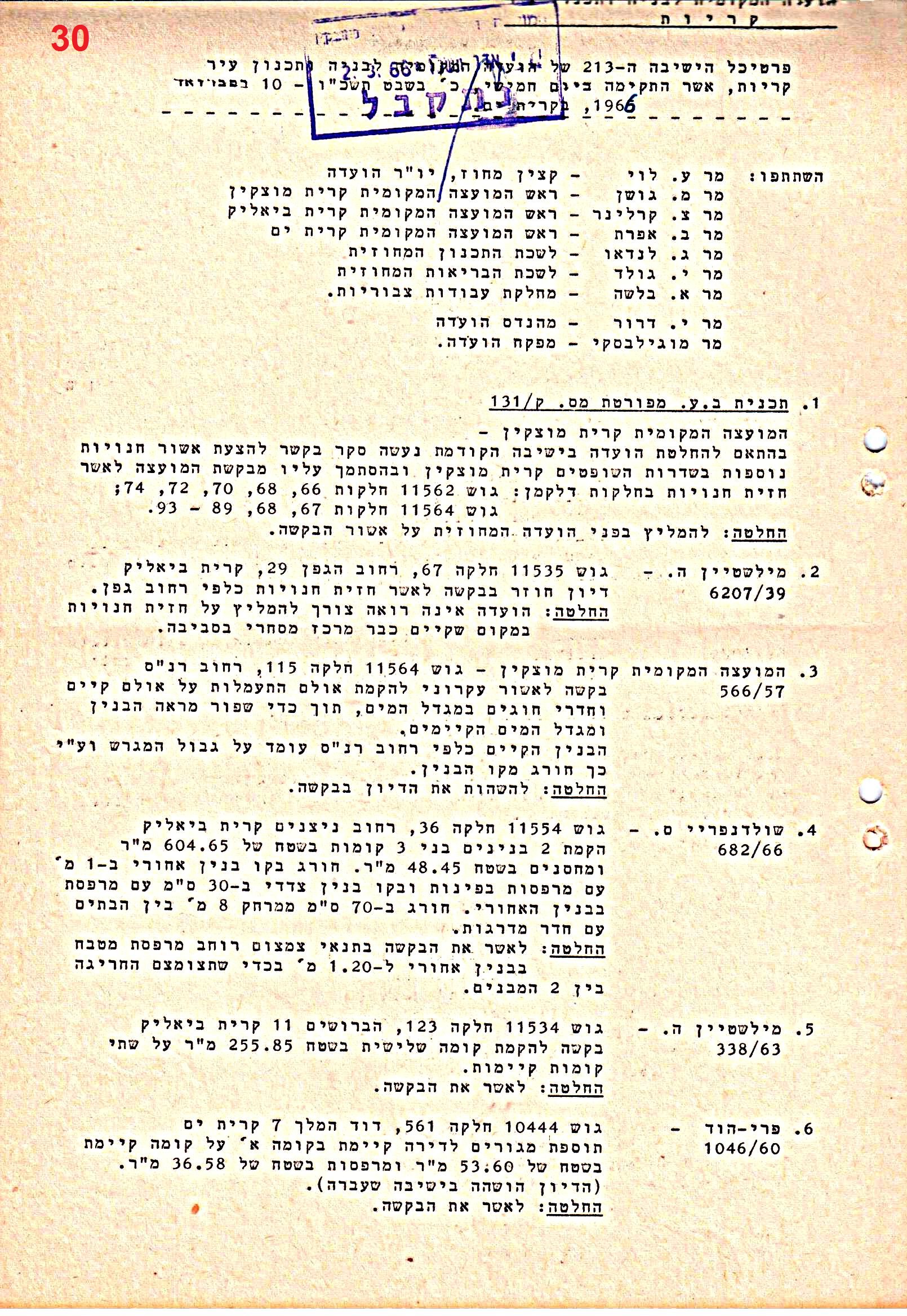 פרוטוקולים 40 – ועדות – 1972 – 1951 ועדת ערים by riki deri - Illustrated by מוזיאון בית גרושקביץ / כרך 40 - Ourboox.com