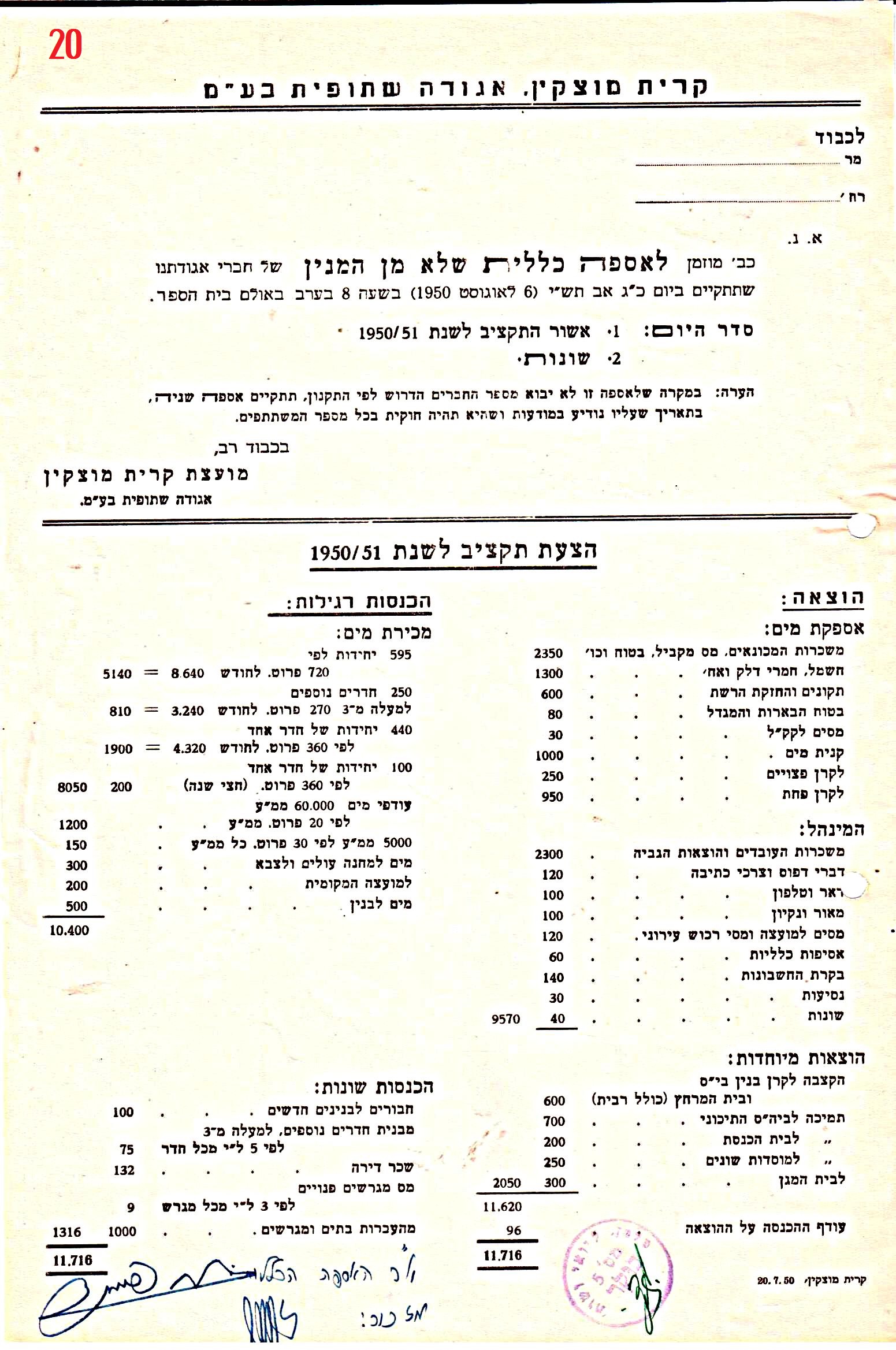 פרוטוקול 41 אגודה שיתופית – אסיפה כללית 1946 – 1954 by riki deri - Illustrated by מוזיאון בית גרושקביץ / כרך 41 - Ourboox.com