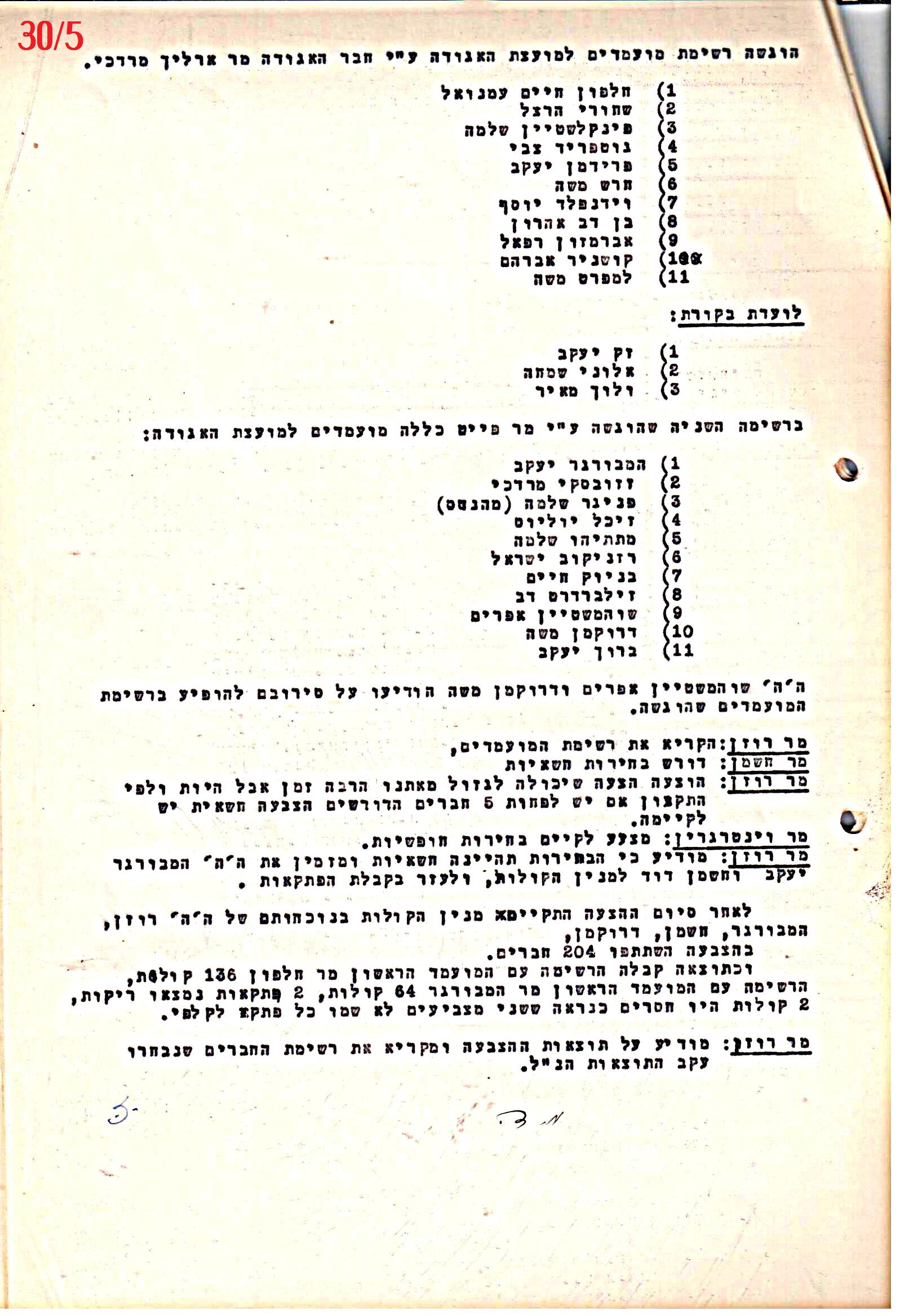 פרוטוקול 41 אגודה שיתופית – אסיפה כללית 1946 – 1954 by riki deri - Illustrated by מוזיאון בית גרושקביץ / כרך 41 - Ourboox.com