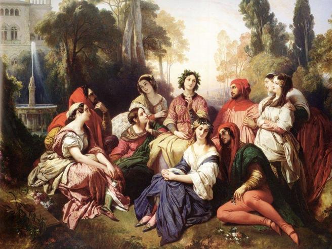 La peste in Boccaccio e Manzoni by UDA interdisciplinare - Illustrated by Anna Castorio, Emmanuel Laudando, Raffaella Teti, Rosaria Vassallo - Ourboox.com