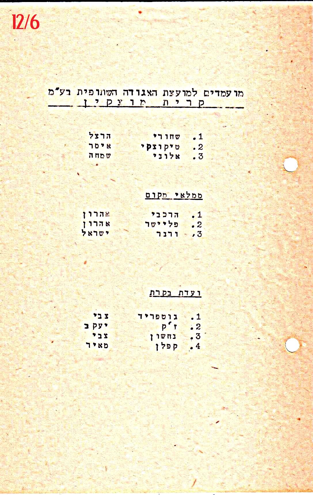 פרוטוקול 42 אגודה שיתופית – אסיפה כללית 1960 – 1955 by riki deri - Illustrated by מוזיאון בית גרושקביץ / כרך 42 - Ourboox.com