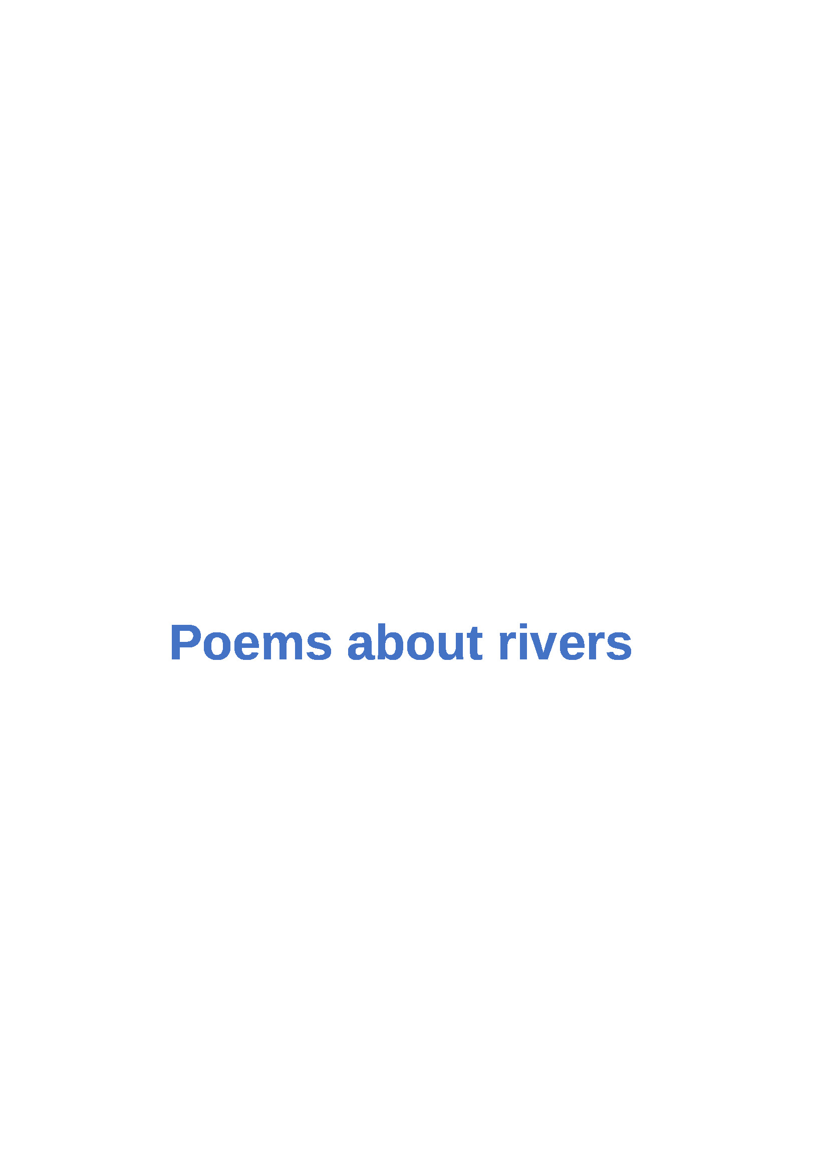 Poems about our Rivers of Life by Margarita Renedo Gómez - Ourboox.com