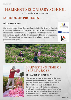 eTwinning project newspaper by Just write I will read team by hülya taşbaşı - Illustrated by Secondary school students exchange letters in English with their peers from different provinces to make the pandemic period they stay at home enjoyable and they share their days. - Ourboox.com