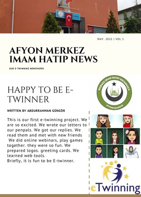 eTwinning project newspaper by Just write I will read team by hülya taşbaşı - Illustrated by Secondary school students exchange letters in English with their peers from different provinces to make the pandemic period they stay at home enjoyable and they share their days. - Ourboox.com