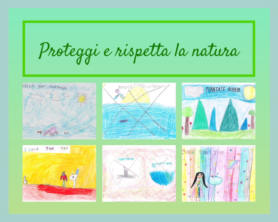 Protect nature by Caterina Fantini - Illustrated by Classe 2^A - Primaria F.Querini - Ourboox.com