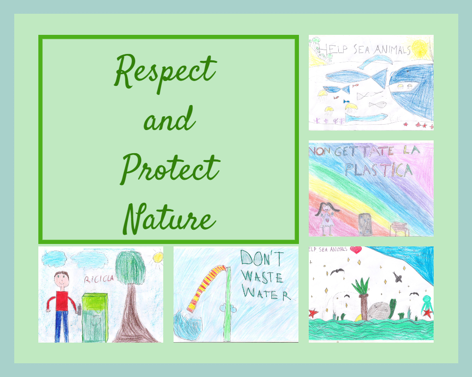 Protect nature by Caterina Fantini - Illustrated by Classe 2^A - Primaria F.Querini - Ourboox.com