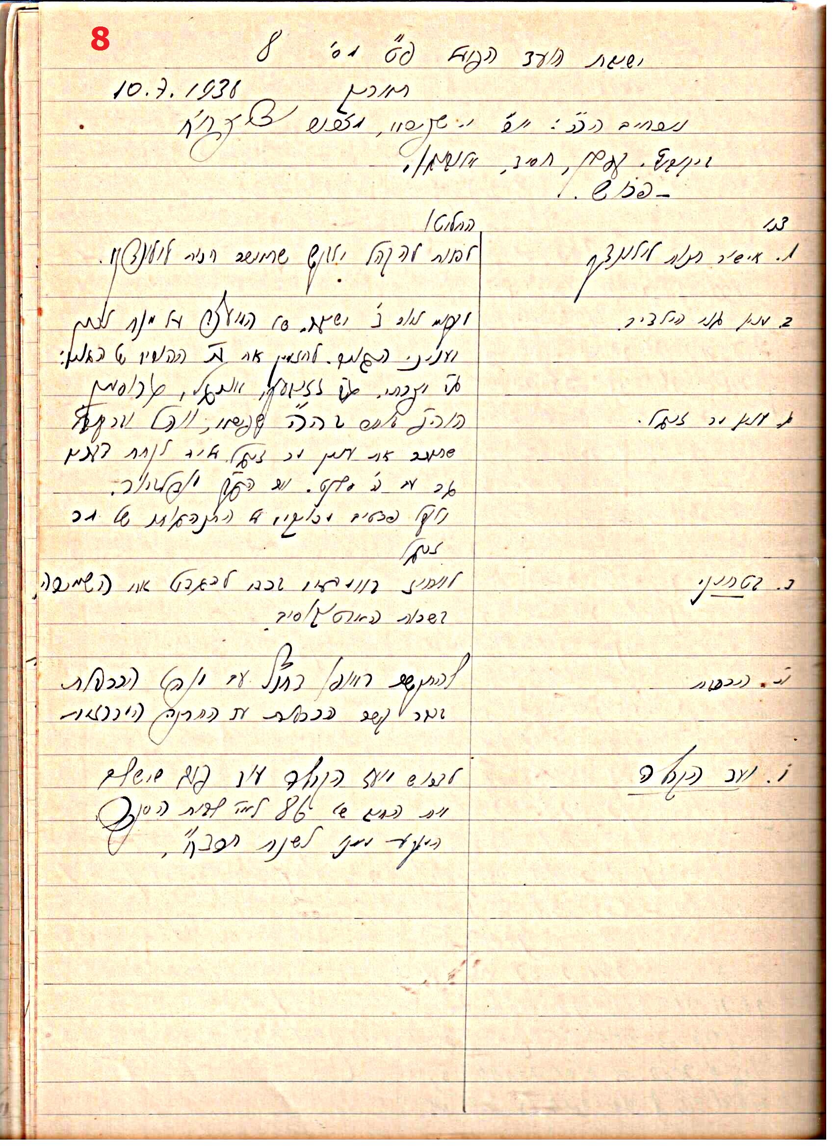 פרוטוקול 45 אגודה שיתופית – הנהלה 18.7.48 – 27.7.37 ועד הפועל by riki deri - Illustrated by מוזיאון בית גרושקביץ / כרך 45 - Ourboox.com