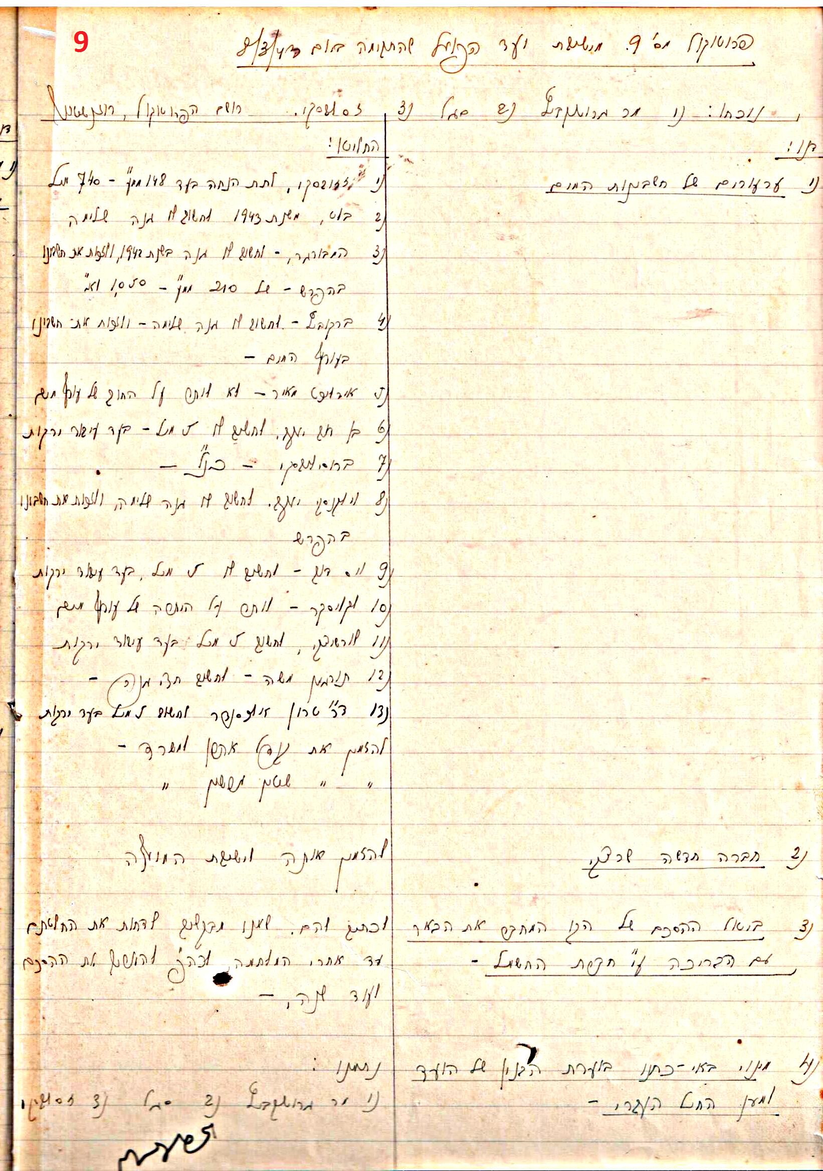 פרוטוקול 45 אגודה שיתופית – הנהלה 18.7.48 – 27.7.37 ועד הפועל by riki deri - Illustrated by מוזיאון בית גרושקביץ / כרך 45 - Ourboox.com