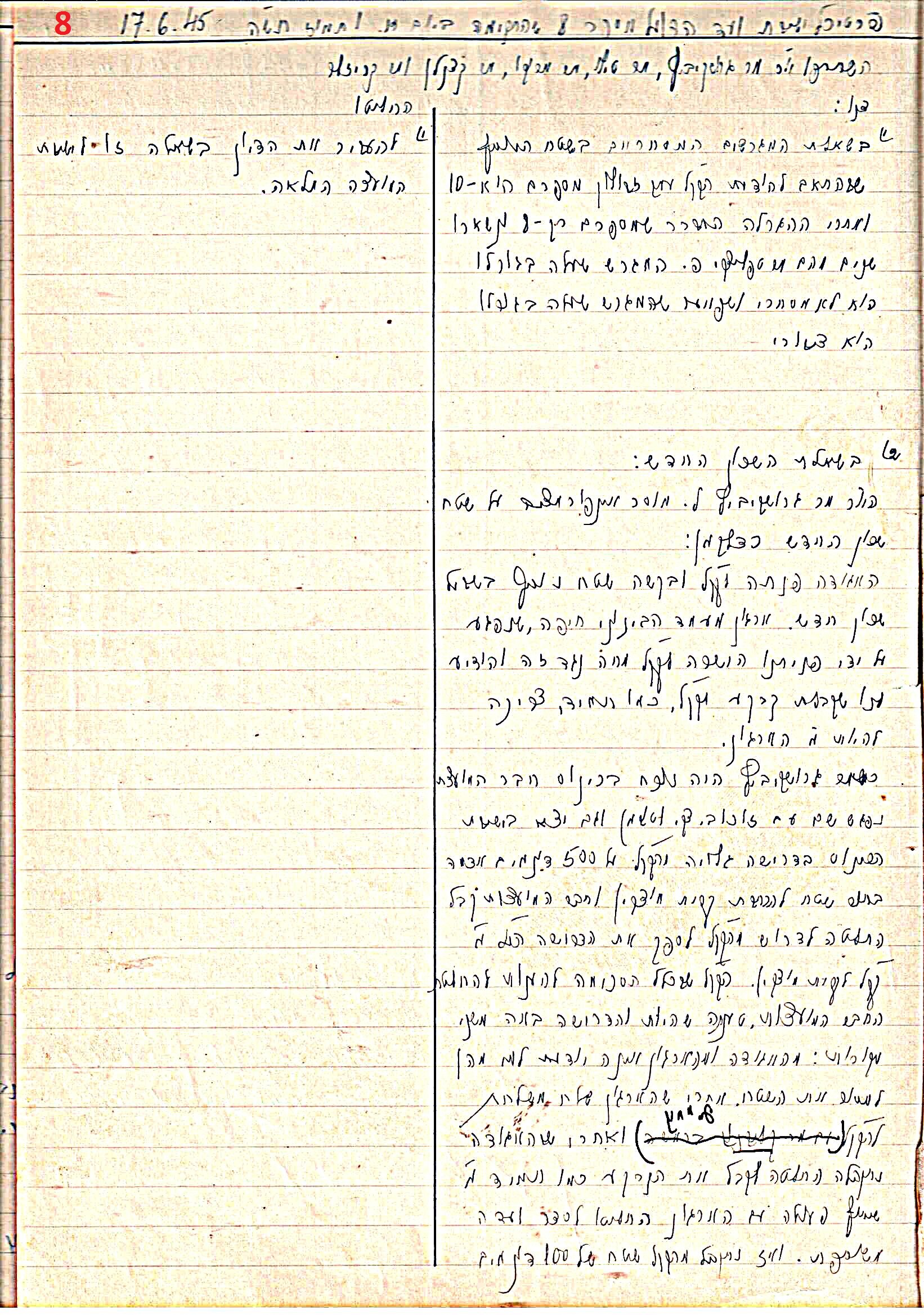 פרוטוקול 45 אגודה שיתופית – הנהלה 18.7.48 – 27.7.37 ועד הפועל by riki deri - Illustrated by מוזיאון בית גרושקביץ / כרך 45 - Ourboox.com