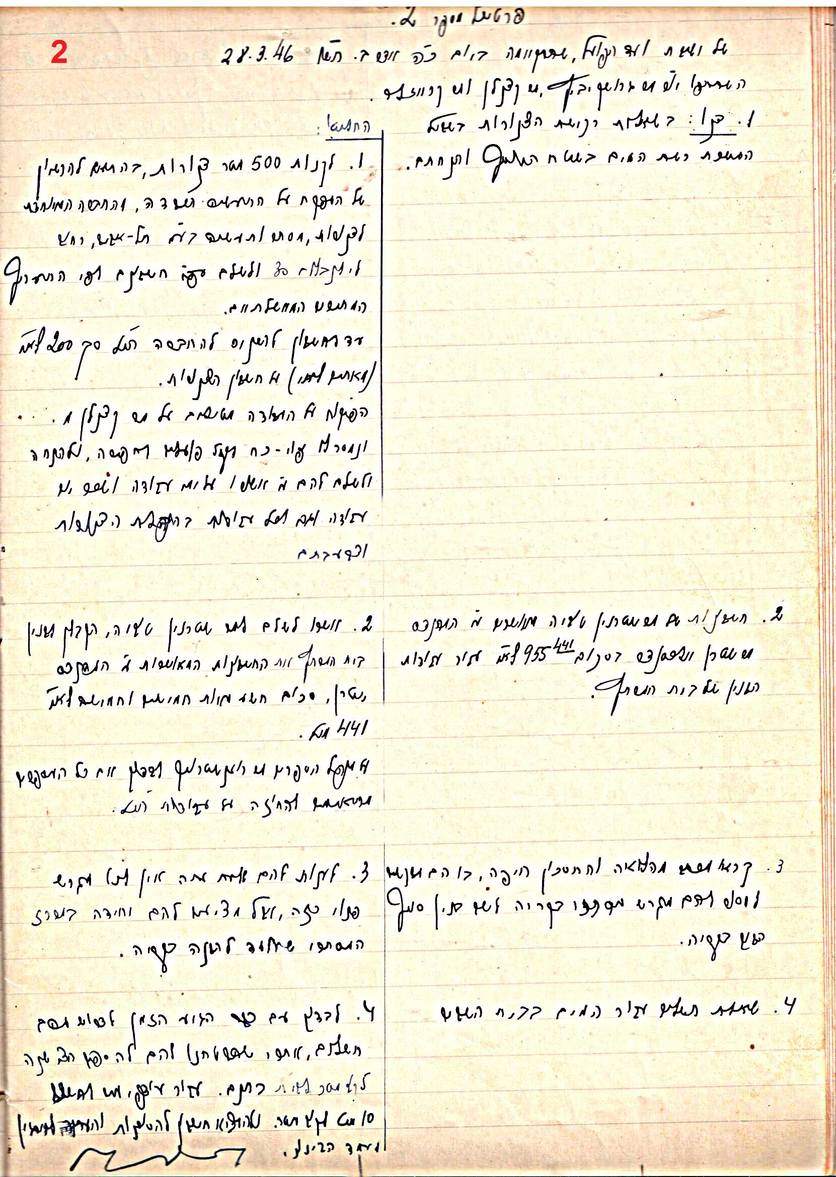 פרוטוקול 45 אגודה שיתופית – הנהלה 18.7.48 – 27.7.37 ועד הפועל by riki deri - Illustrated by מוזיאון בית גרושקביץ / כרך 45 - Ourboox.com