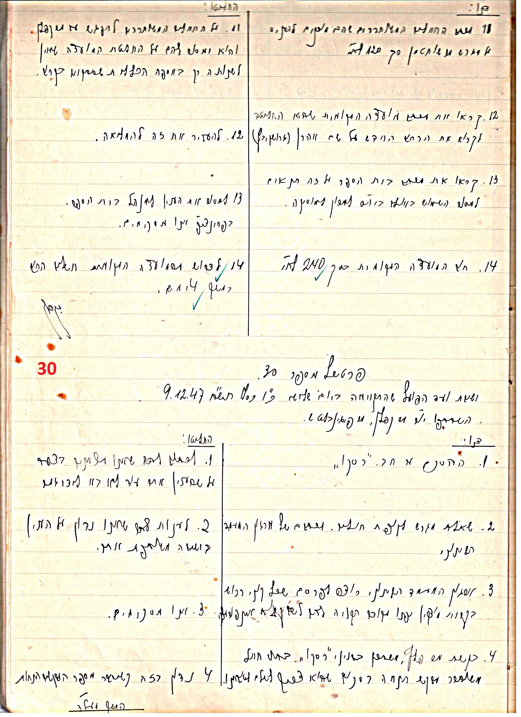 פרוטוקול 45 אגודה שיתופית – הנהלה 18.7.48 – 27.7.37 ועד הפועל by riki deri - Illustrated by מוזיאון בית גרושקביץ / כרך 45 - Ourboox.com