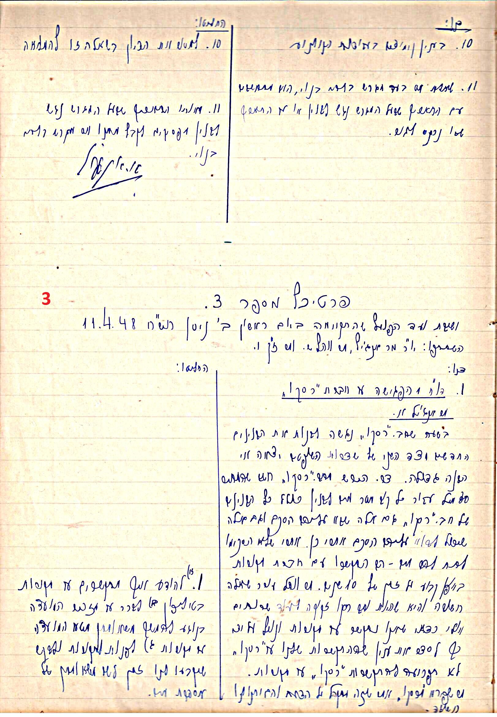 פרוטוקול 45 אגודה שיתופית – הנהלה 18.7.48 – 27.7.37 ועד הפועל by riki deri - Illustrated by מוזיאון בית גרושקביץ / כרך 45 - Ourboox.com