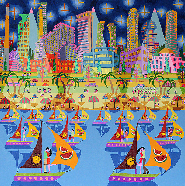 This is a City Poems Smadar Sharett Paintings Raphael Perez by raphael perez רפי פרץ אמנות ישראלית עכשווית מודרנית - Ourboox.com
