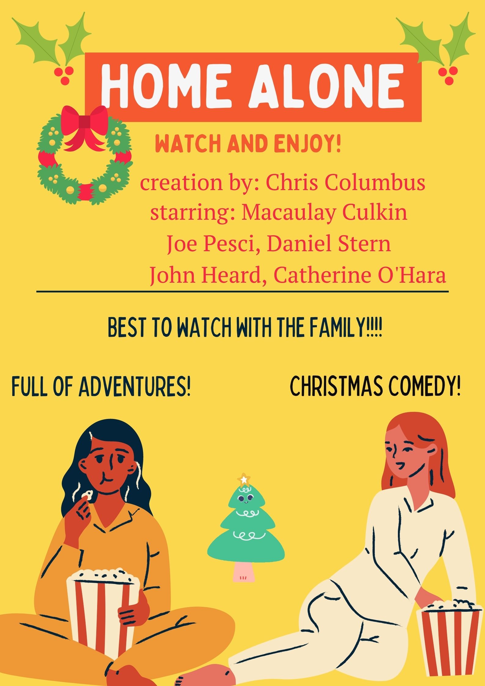 GRAB YOUR POPCORN! WATCH AND SPEAK by fatma uyar - Illustrated by Fatma Uyar - Ourboox.com