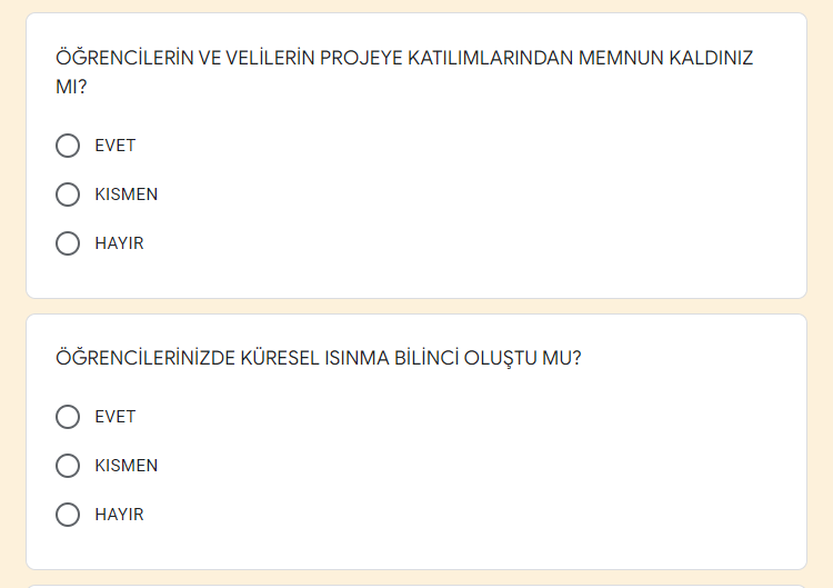 E-Twinning Global Clımate Öğretmen Anket Sonuçları by Merve BOZKURT - Ourboox.com