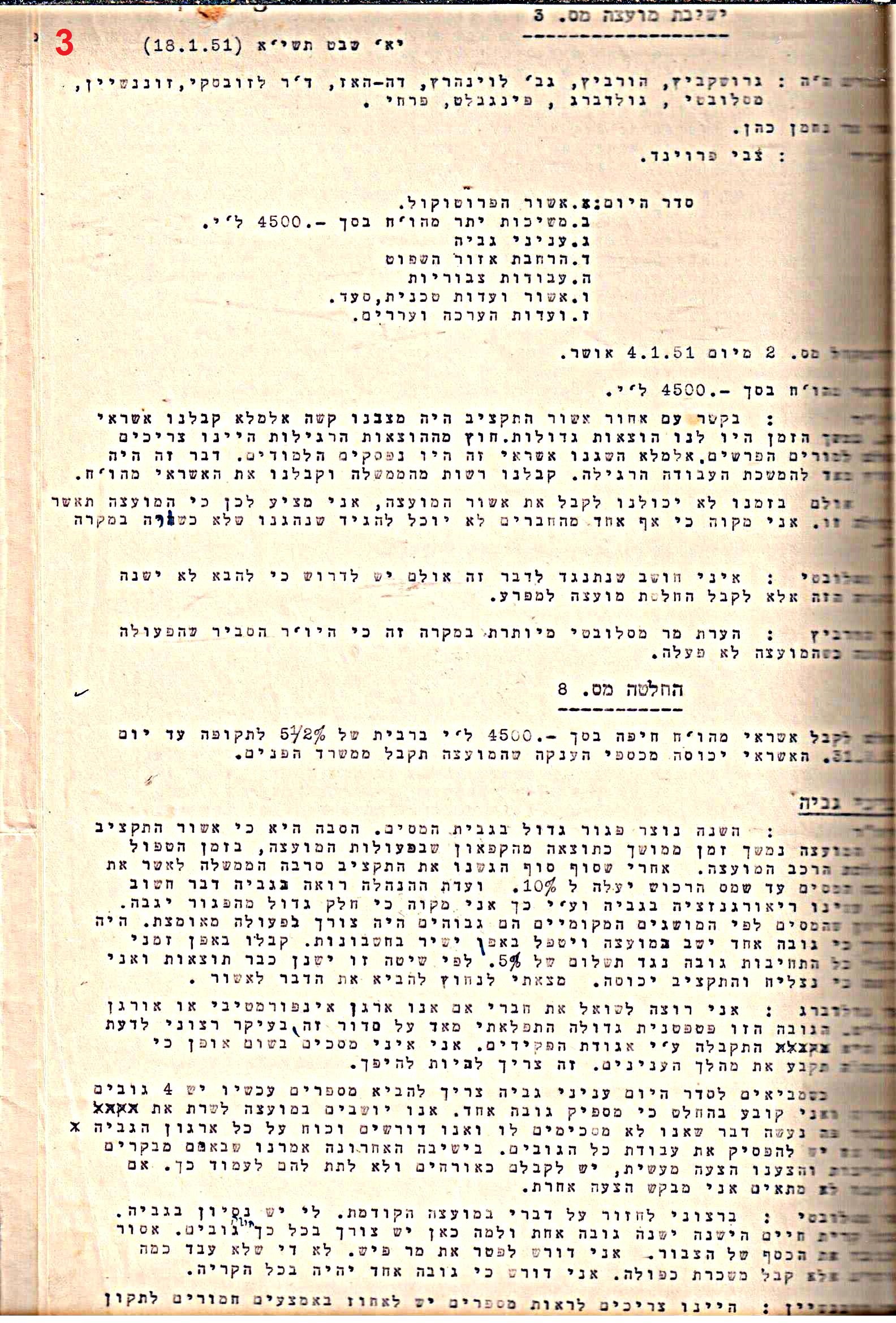 פרוטוקול 50 מועצה 9.6.55 – 31.12.50 by riki deri - Illustrated by מוזיאון בית גרושקביץ / כרך 50 - Ourboox.com