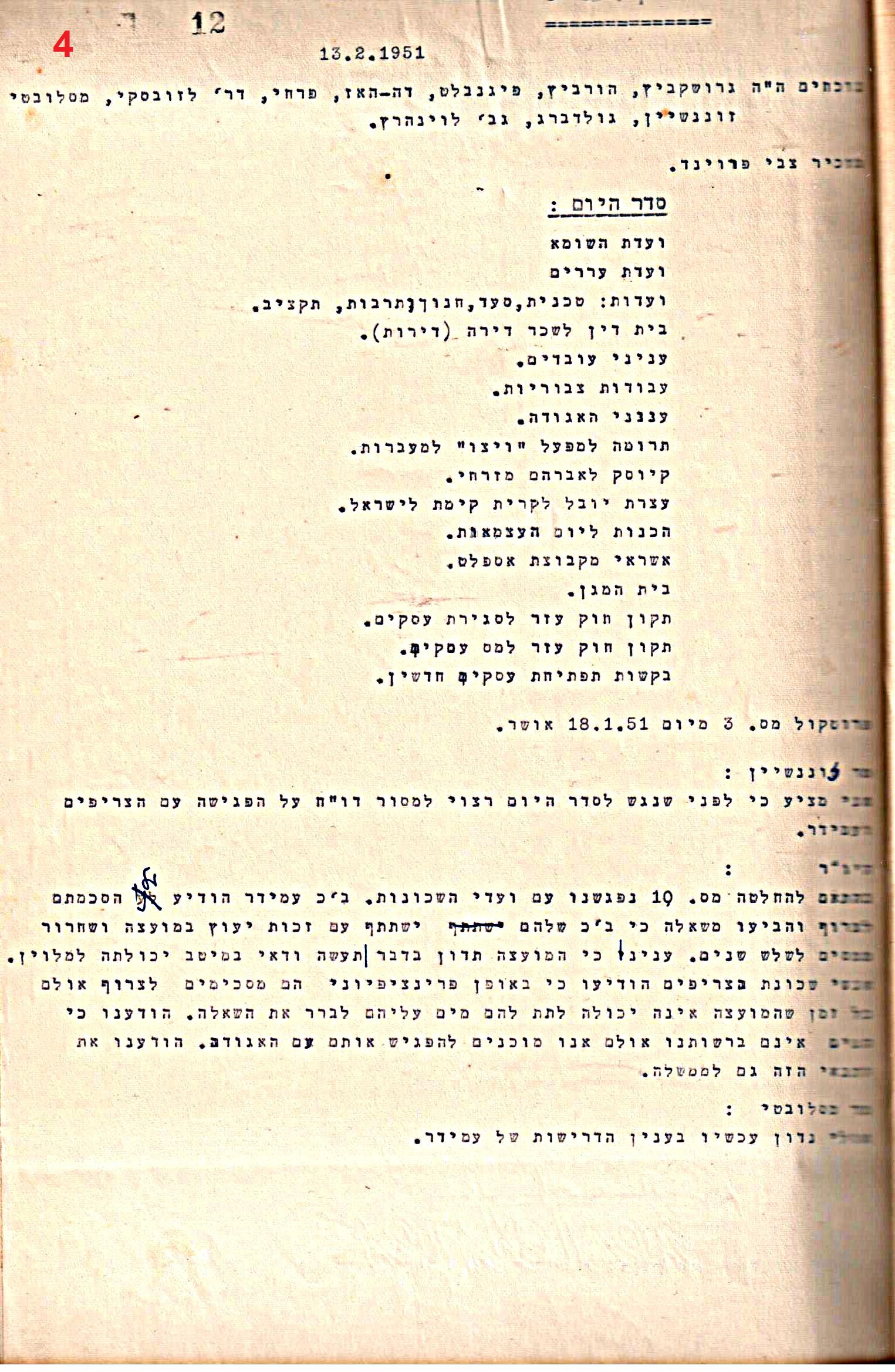 פרוטוקול 50 מועצה 9.6.55 – 31.12.50 by riki deri - Illustrated by מוזיאון בית גרושקביץ / כרך 50 - Ourboox.com