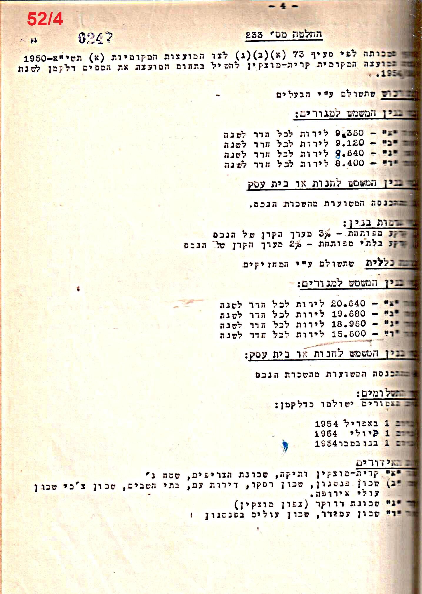 פרוטוקול 50 מועצה 9.6.55 – 31.12.50 by riki deri - Illustrated by מוזיאון בית גרושקביץ / כרך 50 - Ourboox.com