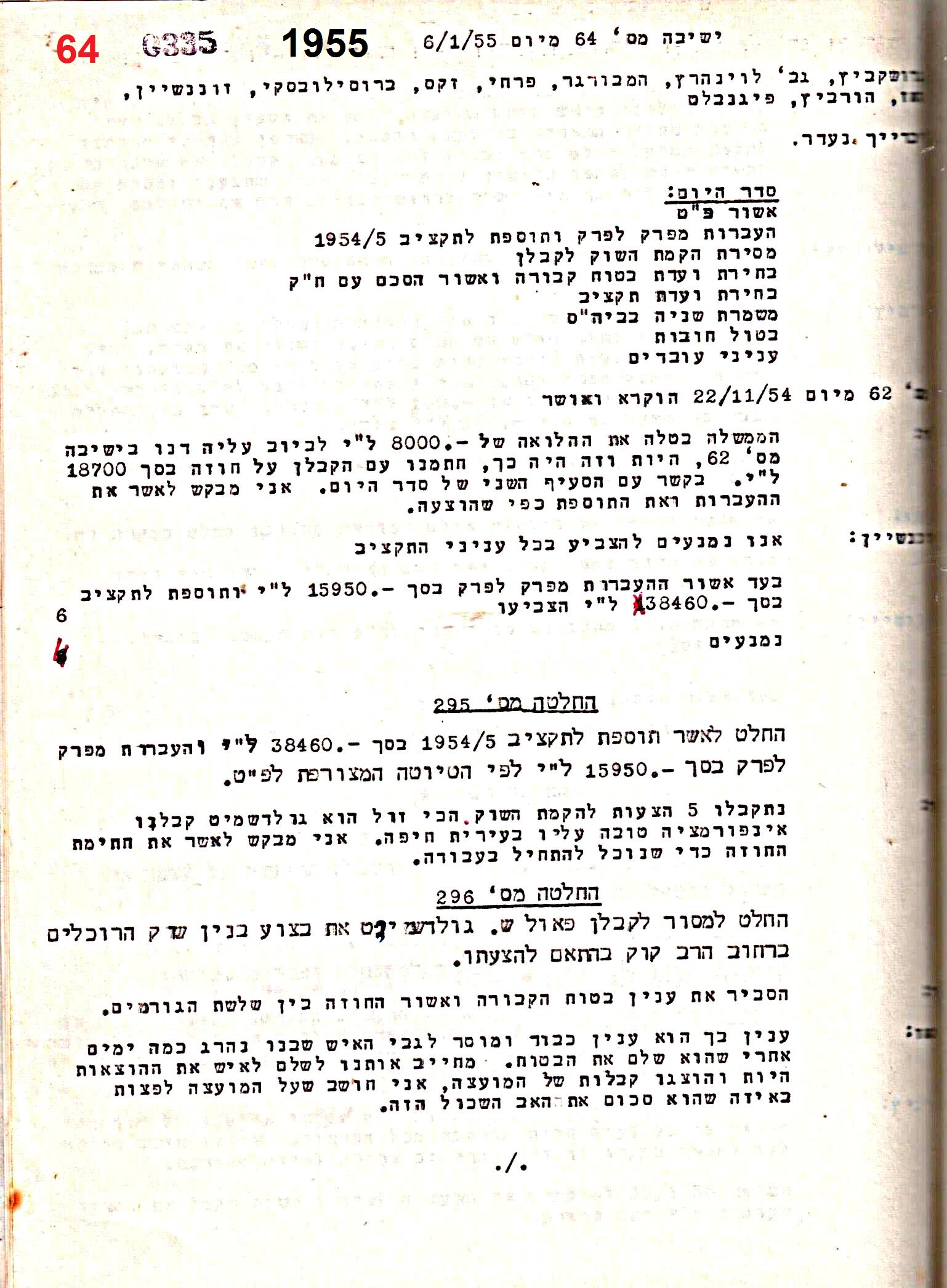 פרוטוקול 50 מועצה 9.6.55 – 31.12.50 by riki deri - Illustrated by מוזיאון בית גרושקביץ / כרך 50 - Ourboox.com