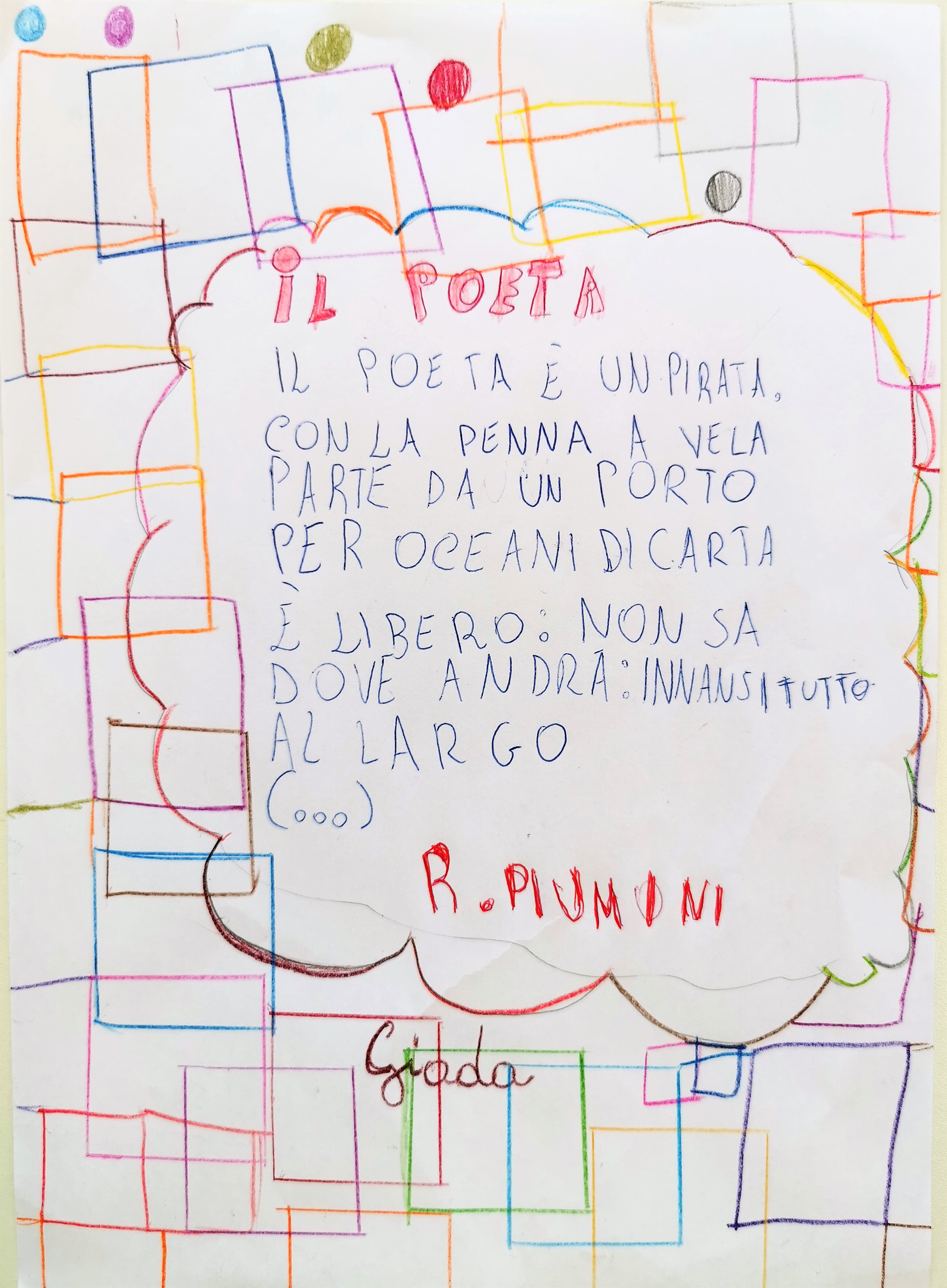 IF I WERE A POET – CLASS 3A S.FRANCESCO PRIMARY SCHOOL by Tiziana Buonocore - Illustrated by CLASS 3A S.FRANCESCO PRIMARY SCHOOL - Ourboox.com