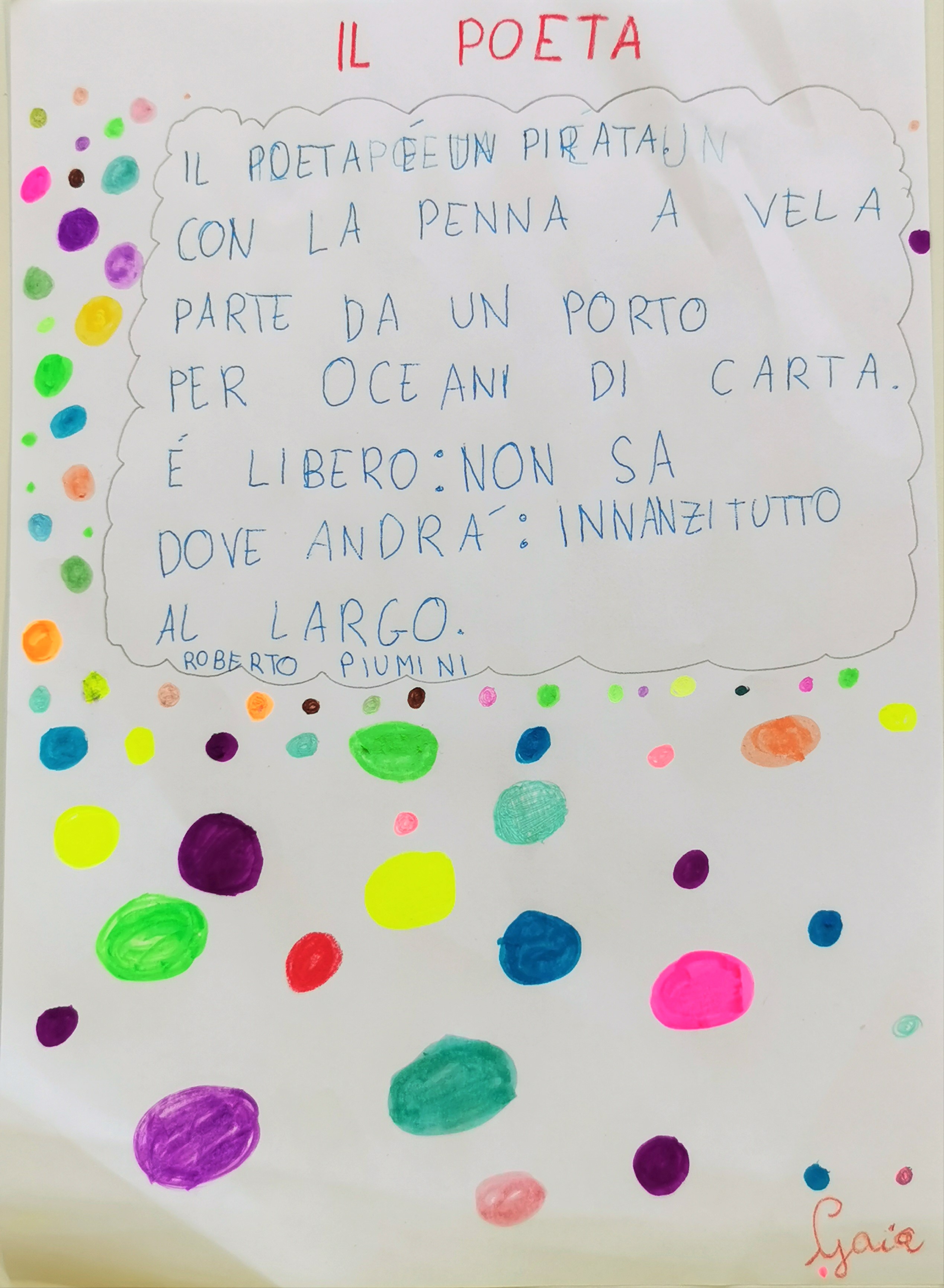 IF I WERE A POET – CLASS 3A S.FRANCESCO PRIMARY SCHOOL by Tiziana Buonocore - Illustrated by CLASS 3A S.FRANCESCO PRIMARY SCHOOL - Ourboox.com
