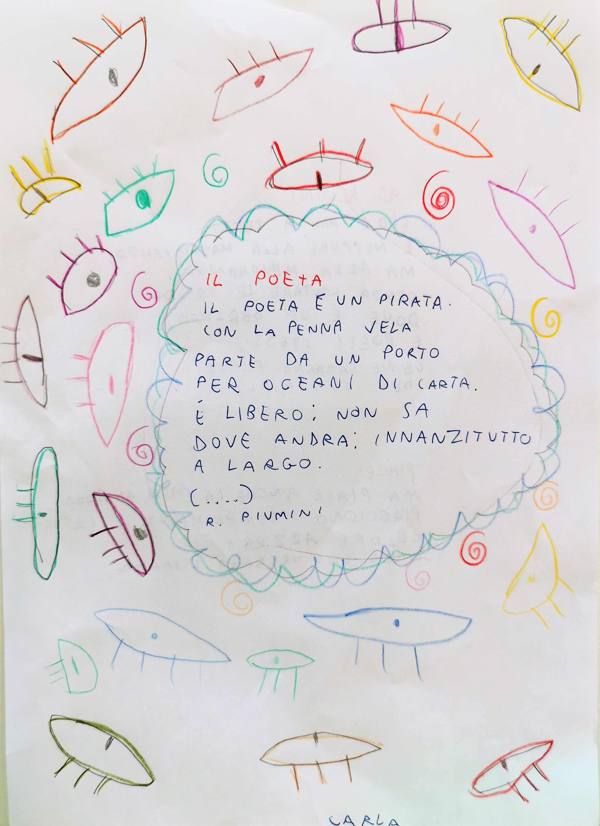 IF I WERE A POET – CLASS 3A S.FRANCESCO PRIMARY SCHOOL by Tiziana Buonocore - Illustrated by CLASS 3A S.FRANCESCO PRIMARY SCHOOL - Ourboox.com