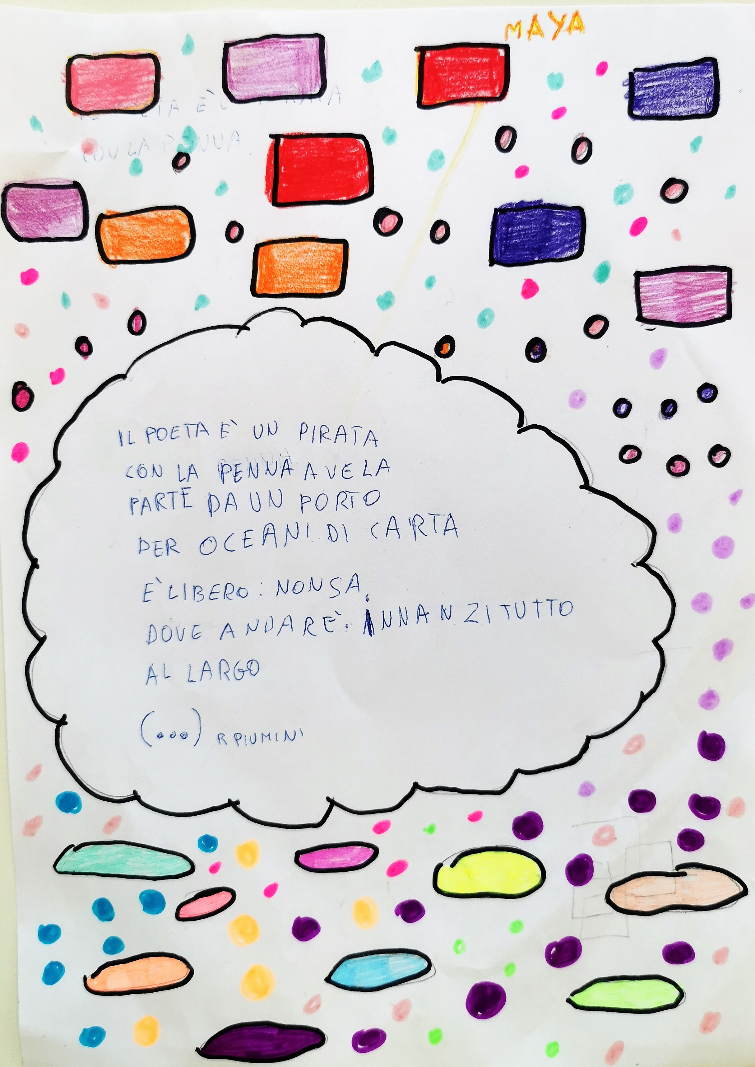 IF I WERE A POET – CLASS 3A S.FRANCESCO PRIMARY SCHOOL by Tiziana Buonocore - Illustrated by CLASS 3A S.FRANCESCO PRIMARY SCHOOL - Ourboox.com