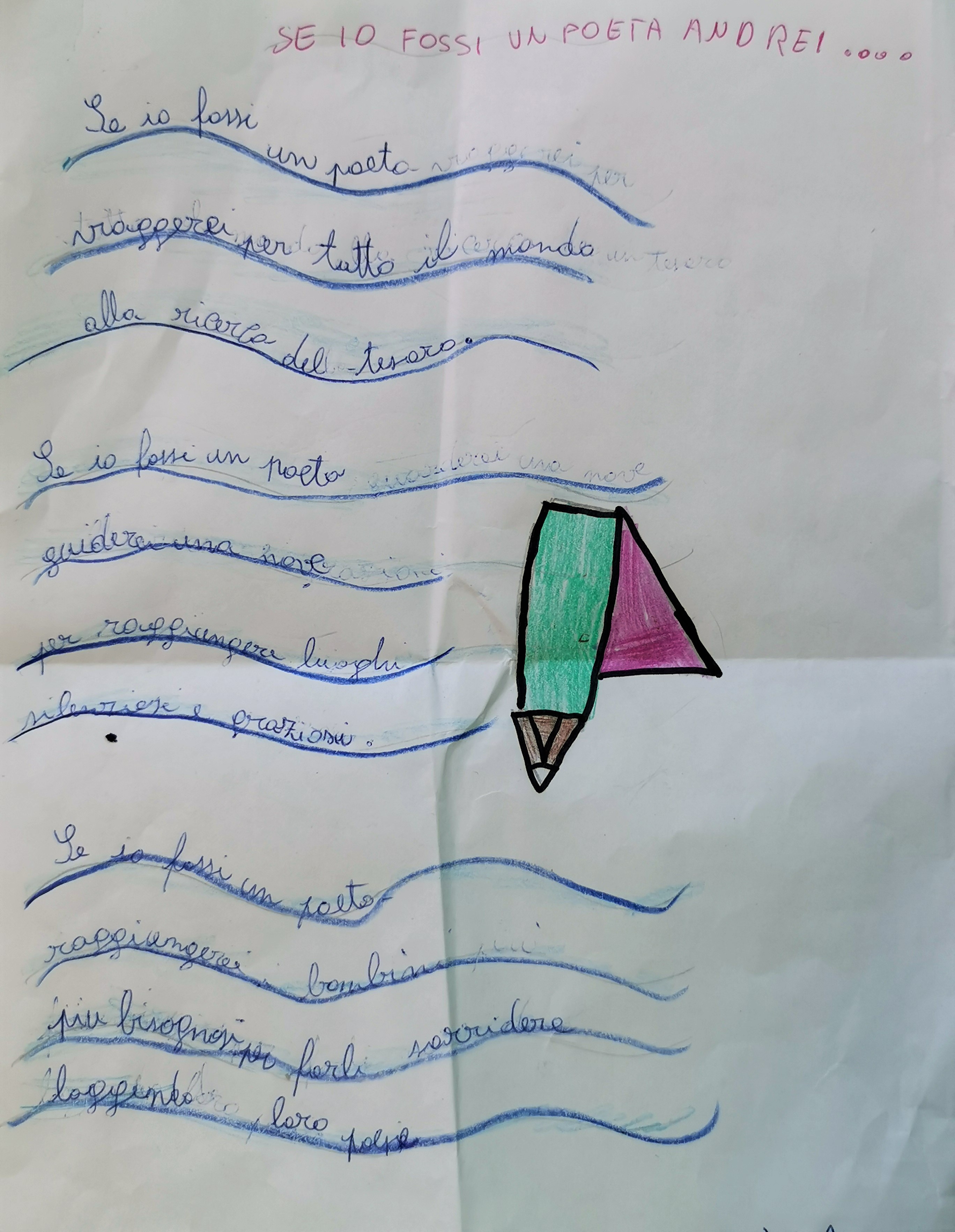 IF I WERE A POET – CLASS 3A S.FRANCESCO PRIMARY SCHOOL by Tiziana Buonocore - Illustrated by CLASS 3A S.FRANCESCO PRIMARY SCHOOL - Ourboox.com