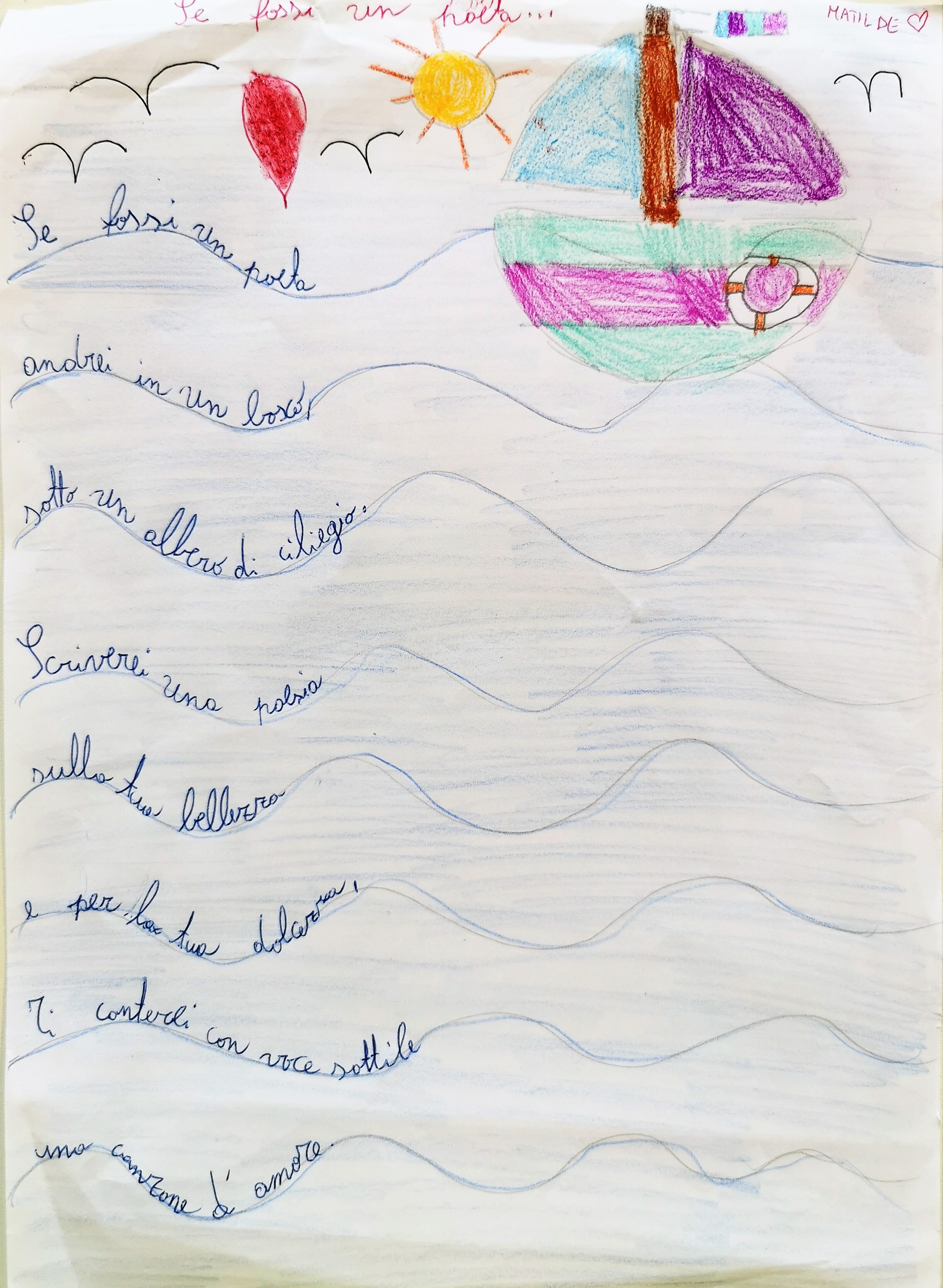 IF I WERE A POET – CLASS 3A S.FRANCESCO PRIMARY SCHOOL by Tiziana Buonocore - Illustrated by CLASS 3A S.FRANCESCO PRIMARY SCHOOL - Ourboox.com