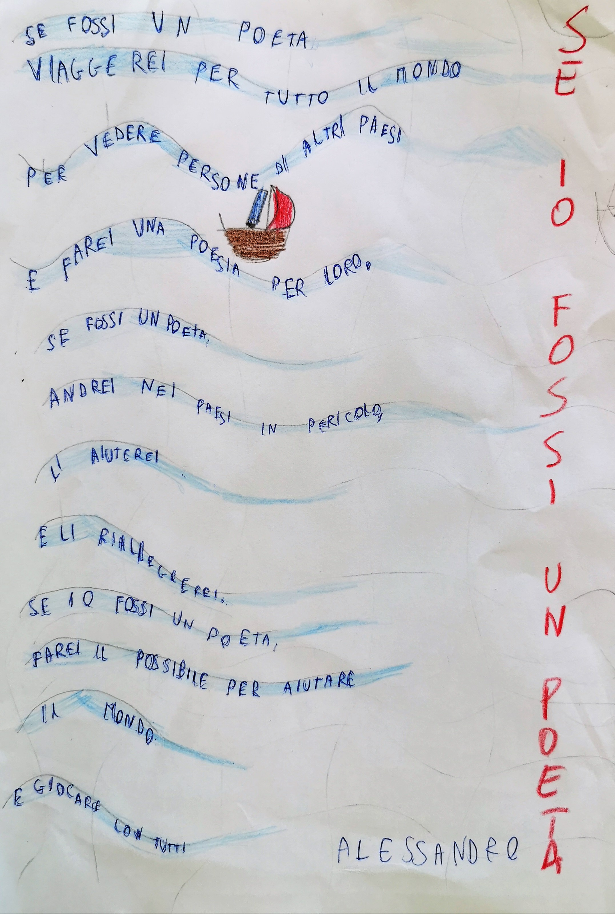 IF I WERE A POET – CLASS 3A S.FRANCESCO PRIMARY SCHOOL by Tiziana Buonocore - Illustrated by CLASS 3A S.FRANCESCO PRIMARY SCHOOL - Ourboox.com