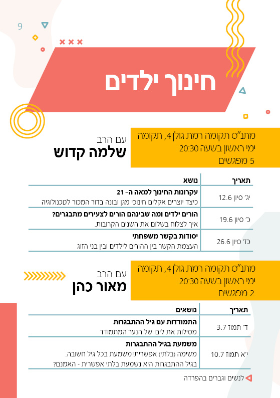 סדנאות להבין ולהשכיל עיריית פתח תקוה by michal mishali - Ourboox.com
