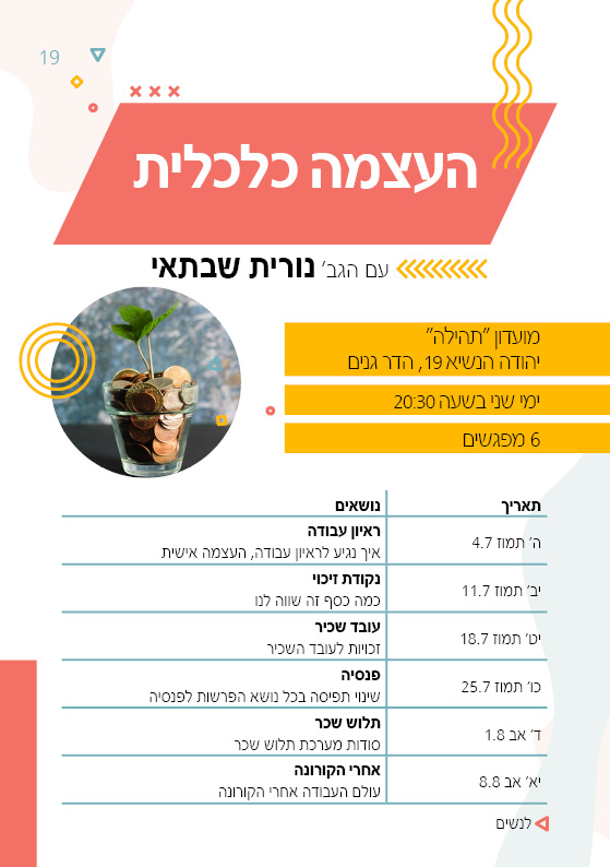 סדנאות להבין ולהשכיל עיריית פתח תקוה by michal mishali - Ourboox.com