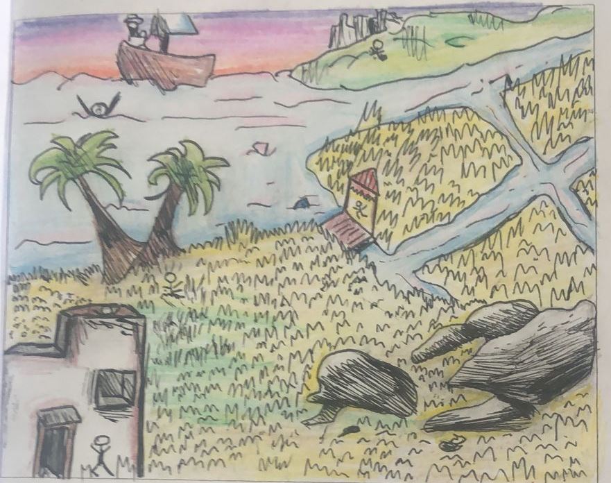 # QUATTRO PASSI SULLE RIVE DEL NILO by maestra emy - Illustrated by I.C.Nunzio Nasi di Trapani Alunni classe 4^ B plesso don Milani - Ourboox.com