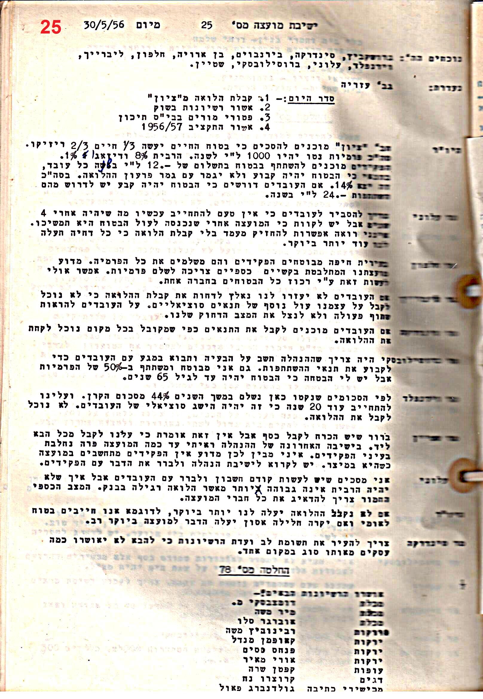 פרוטוקול 51 מועצה 8.10.59 – 11.9.55 by riki deri - Illustrated by מוזיאון בית גרושקביץ / כרך 51 - Ourboox.com