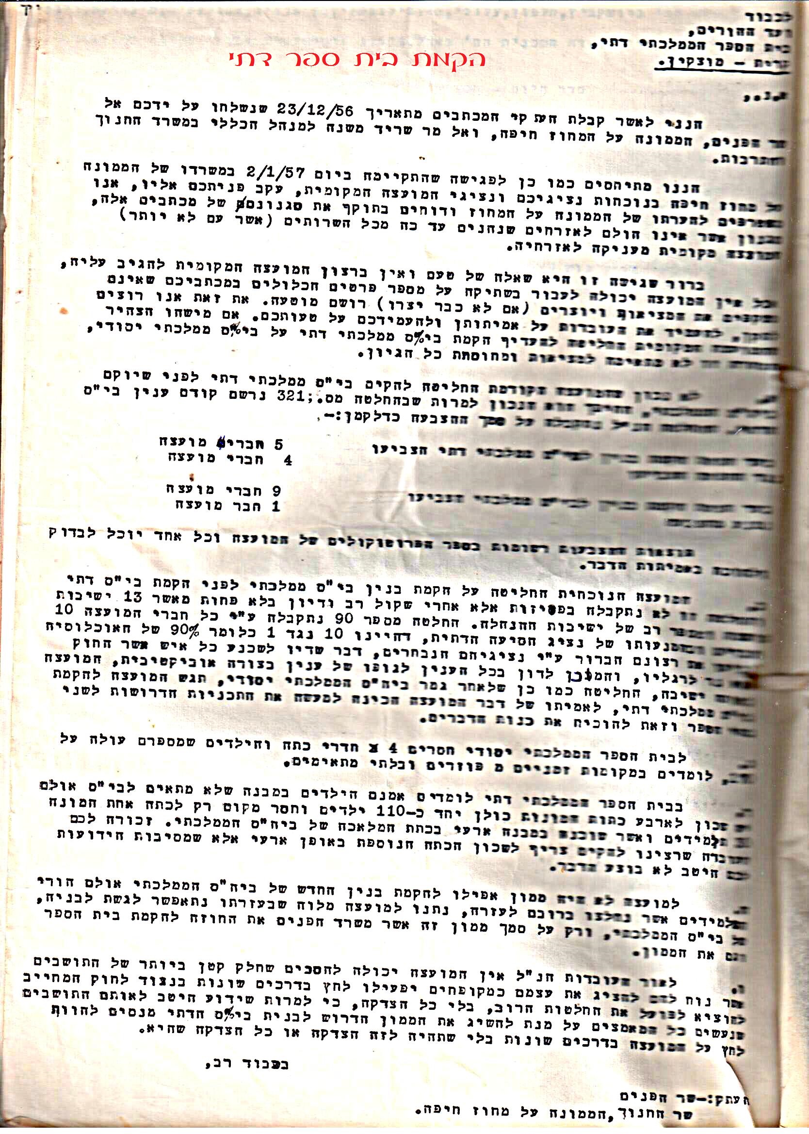 פרוטוקול 51 מועצה 8.10.59 – 11.9.55 by riki deri - Illustrated by מוזיאון בית גרושקביץ / כרך 51 - Ourboox.com