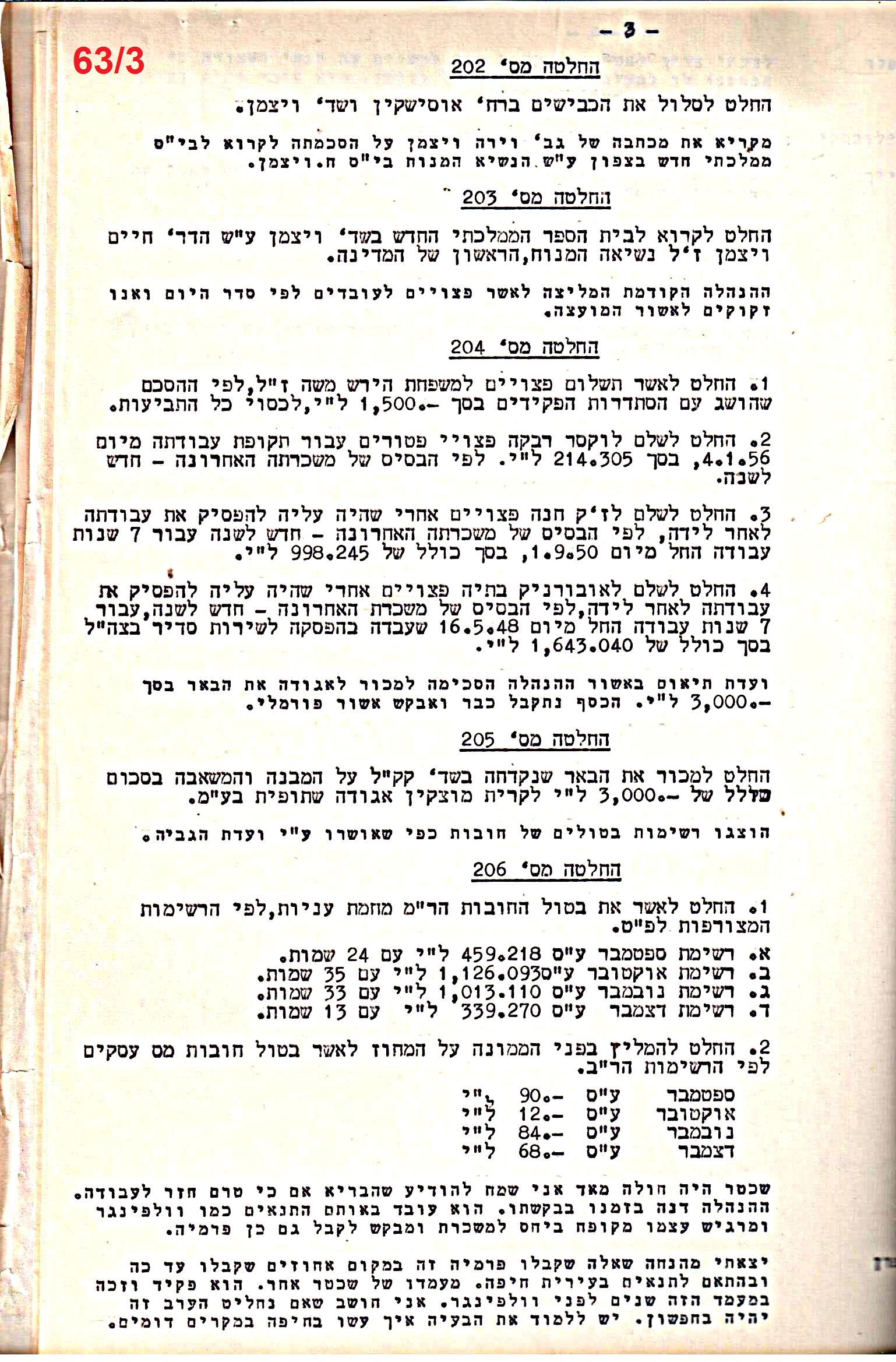 פרוטוקול 51 מועצה 8.10.59 – 11.9.55 by riki deri - Illustrated by מוזיאון בית גרושקביץ / כרך 51 - Ourboox.com