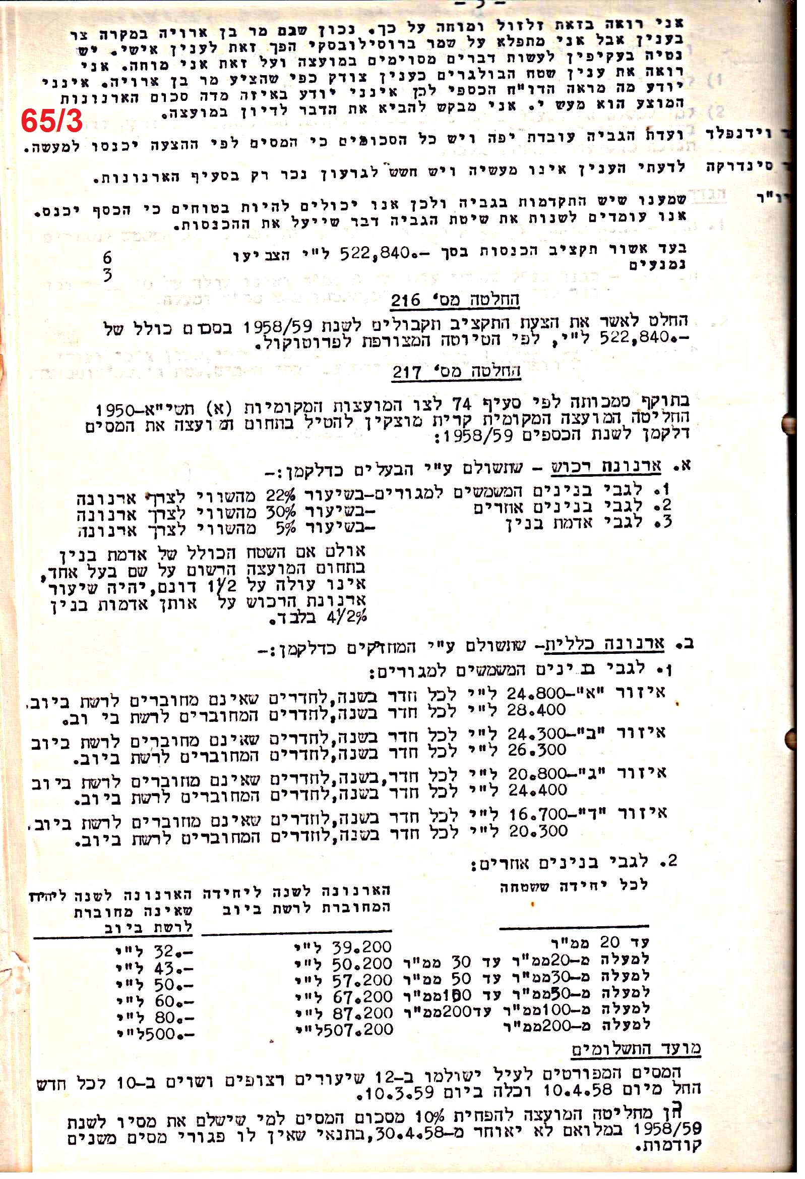 פרוטוקול 51 מועצה 8.10.59 – 11.9.55 by riki deri - Illustrated by מוזיאון בית גרושקביץ / כרך 51 - Ourboox.com