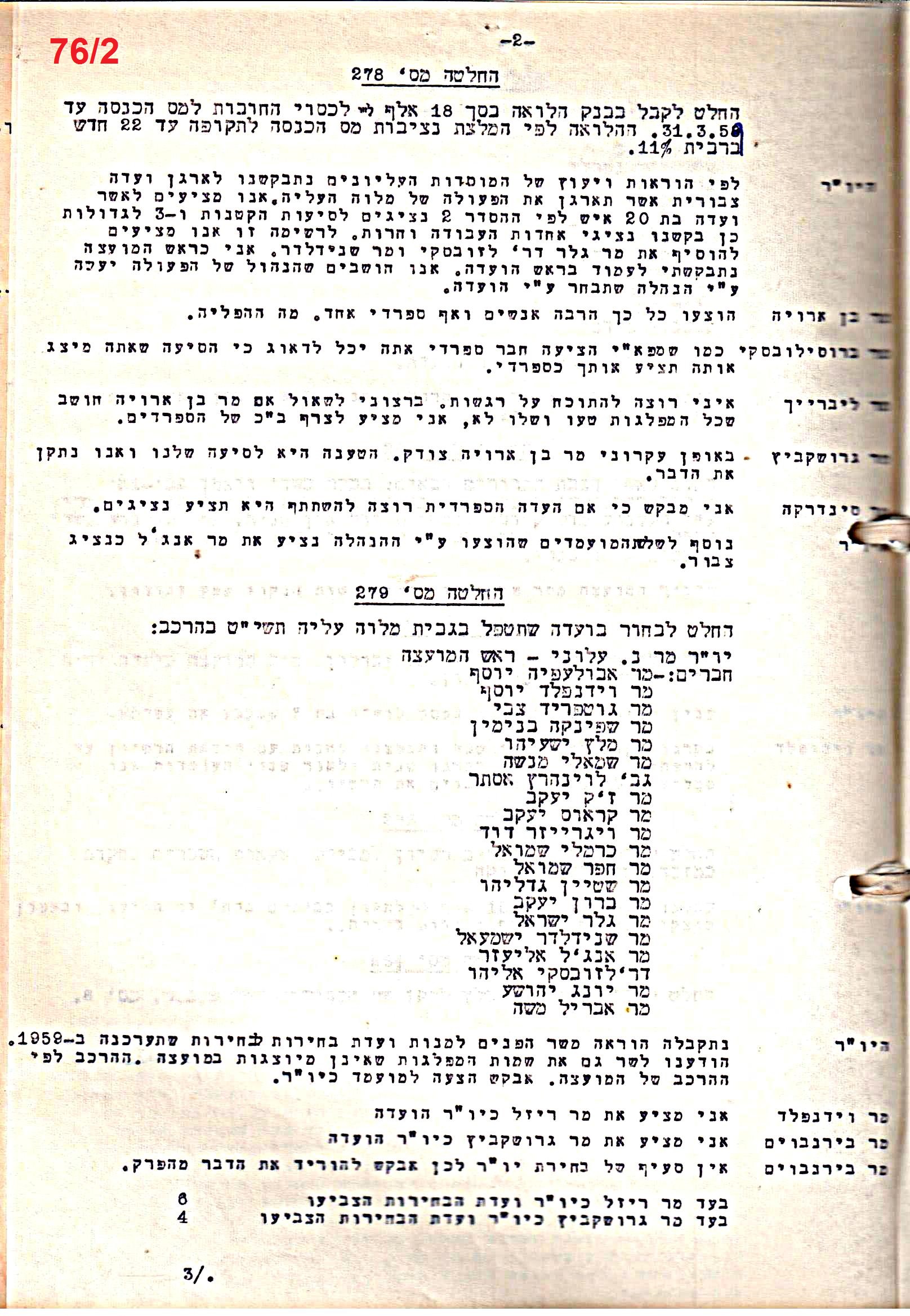 פרוטוקול 51 מועצה 8.10.59 – 11.9.55 by riki deri - Illustrated by מוזיאון בית גרושקביץ / כרך 51 - Ourboox.com
