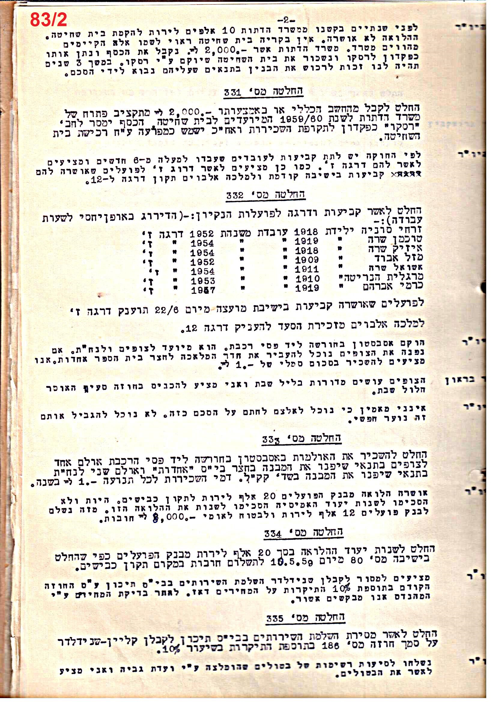 פרוטוקול 51 מועצה 8.10.59 – 11.9.55 by riki deri - Illustrated by מוזיאון בית גרושקביץ / כרך 51 - Ourboox.com