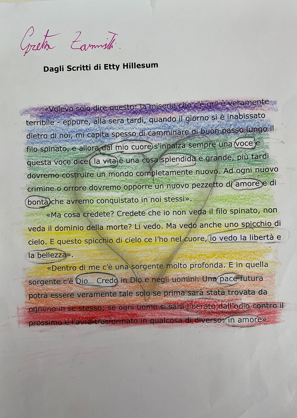 Dagli scritti di Hetty Hillesum by Rosaria Ricciardo - Ourboox.com