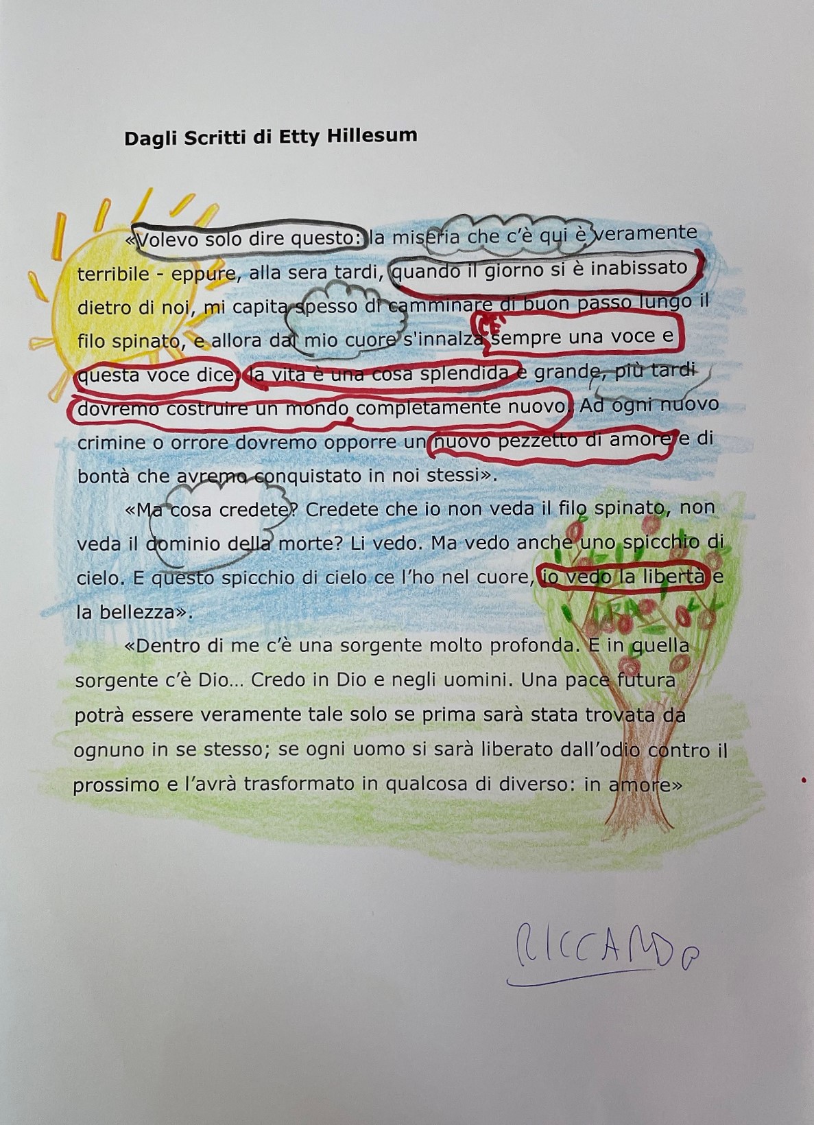 Dagli scritti di Hetty Hillesum by Rosaria Ricciardo - Ourboox.com