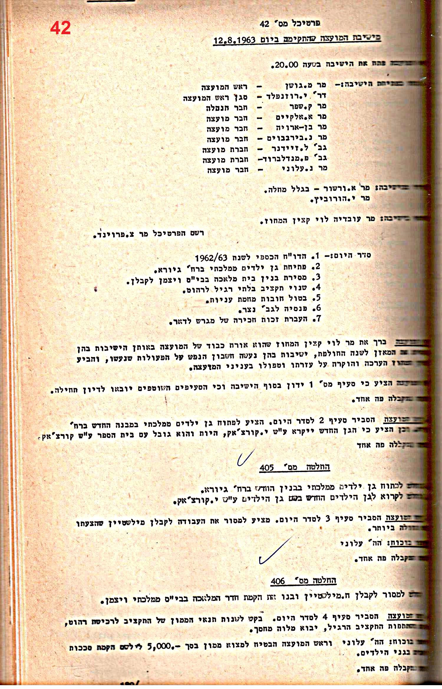 פרוטוקול 52 מועצה 24.10.65 – 6.1.53 by riki deri - Illustrated by מוזיאון בית גרושקביץ / כרך 52 - Ourboox.com