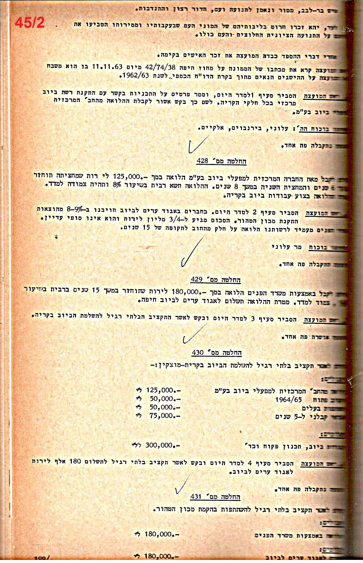 פרוטוקול 52 מועצה 24.10.65 – 6.1.53 by riki deri - Illustrated by מוזיאון בית גרושקביץ / כרך 52 - Ourboox.com