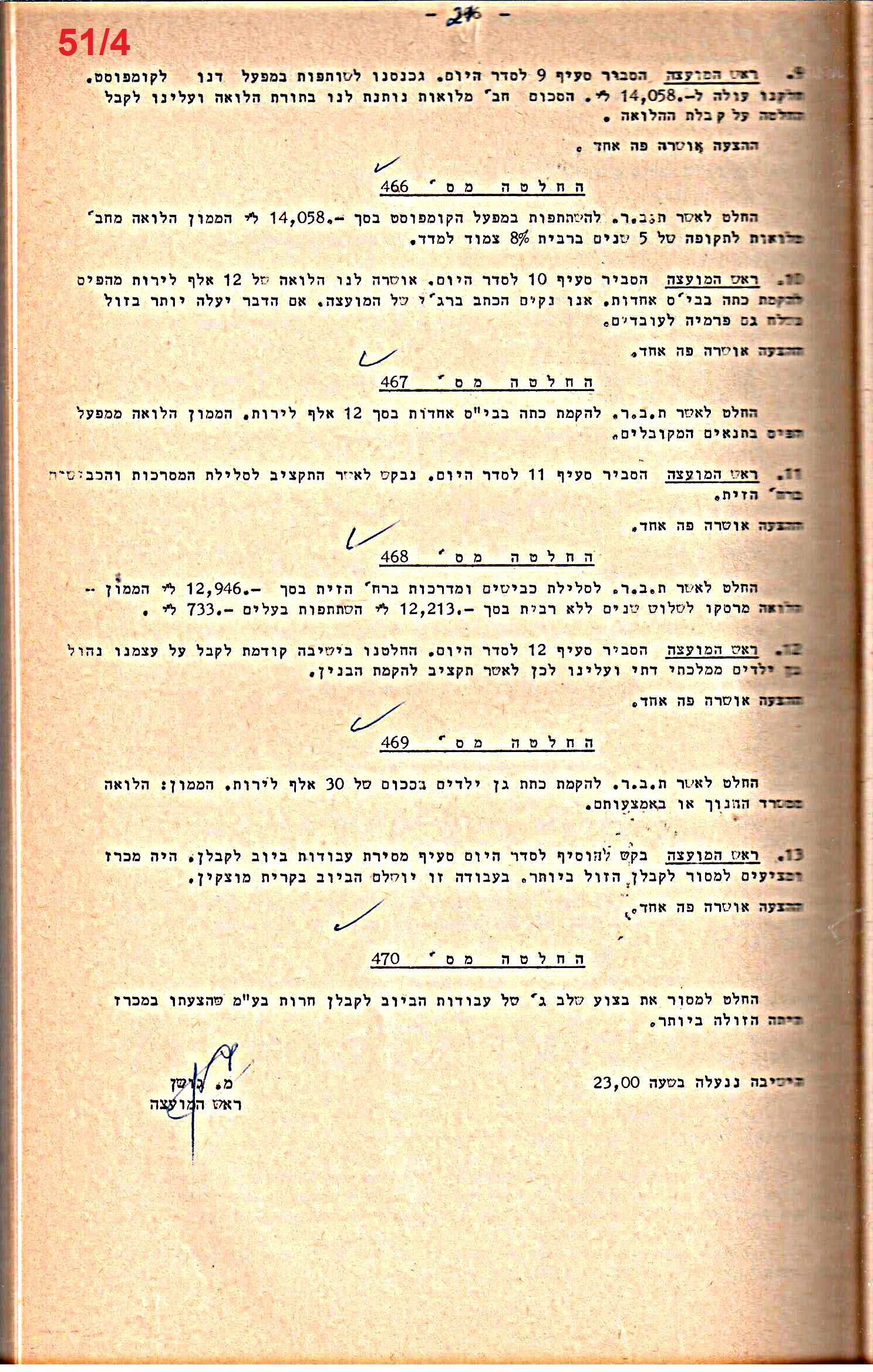 פרוטוקול 52 מועצה 24.10.65 – 6.1.53 by riki deri - Illustrated by מוזיאון בית גרושקביץ / כרך 52 - Ourboox.com