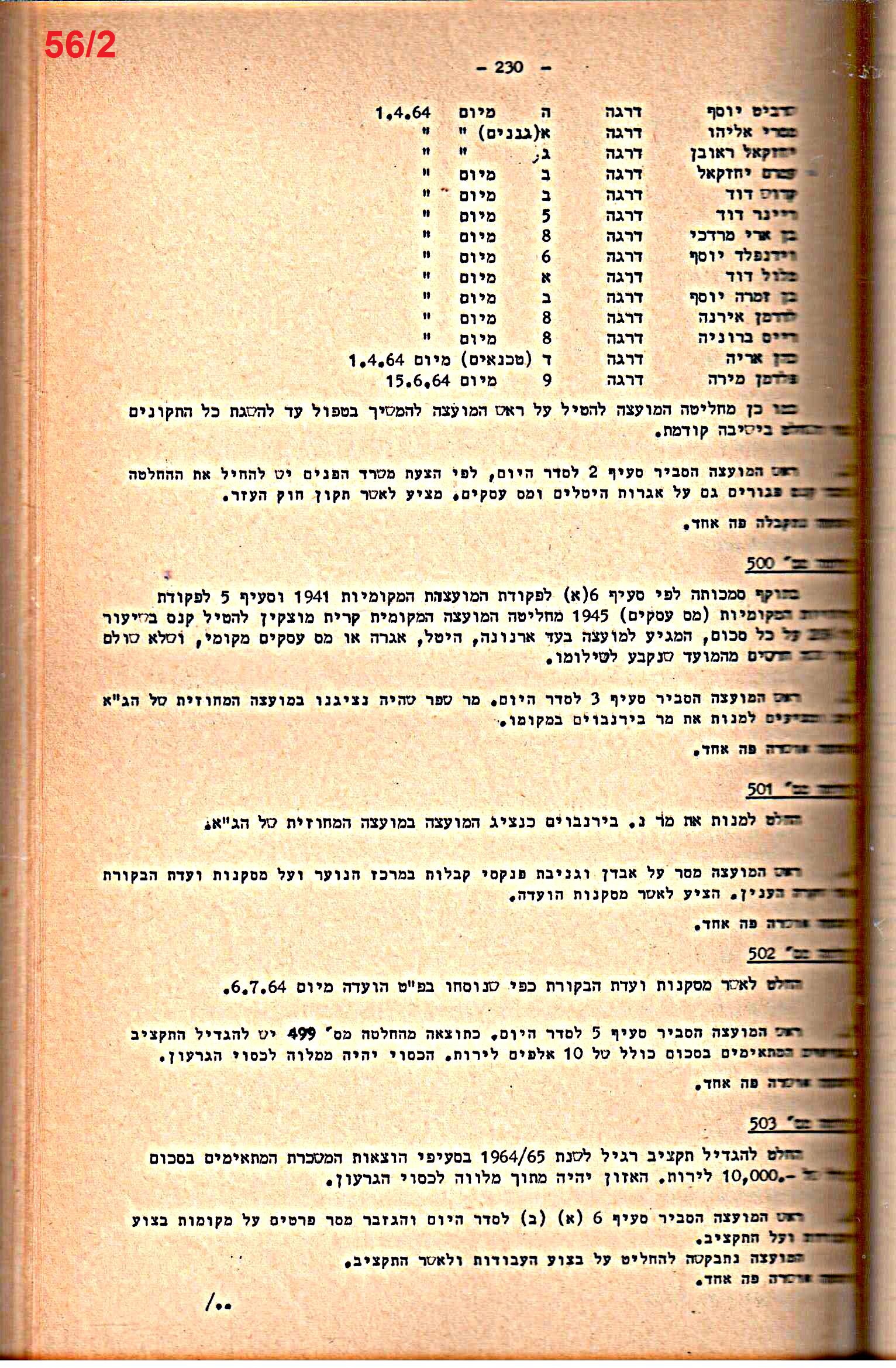 פרוטוקול 52 מועצה 24.10.65 – 6.1.53 by riki deri - Illustrated by מוזיאון בית גרושקביץ / כרך 52 - Ourboox.com