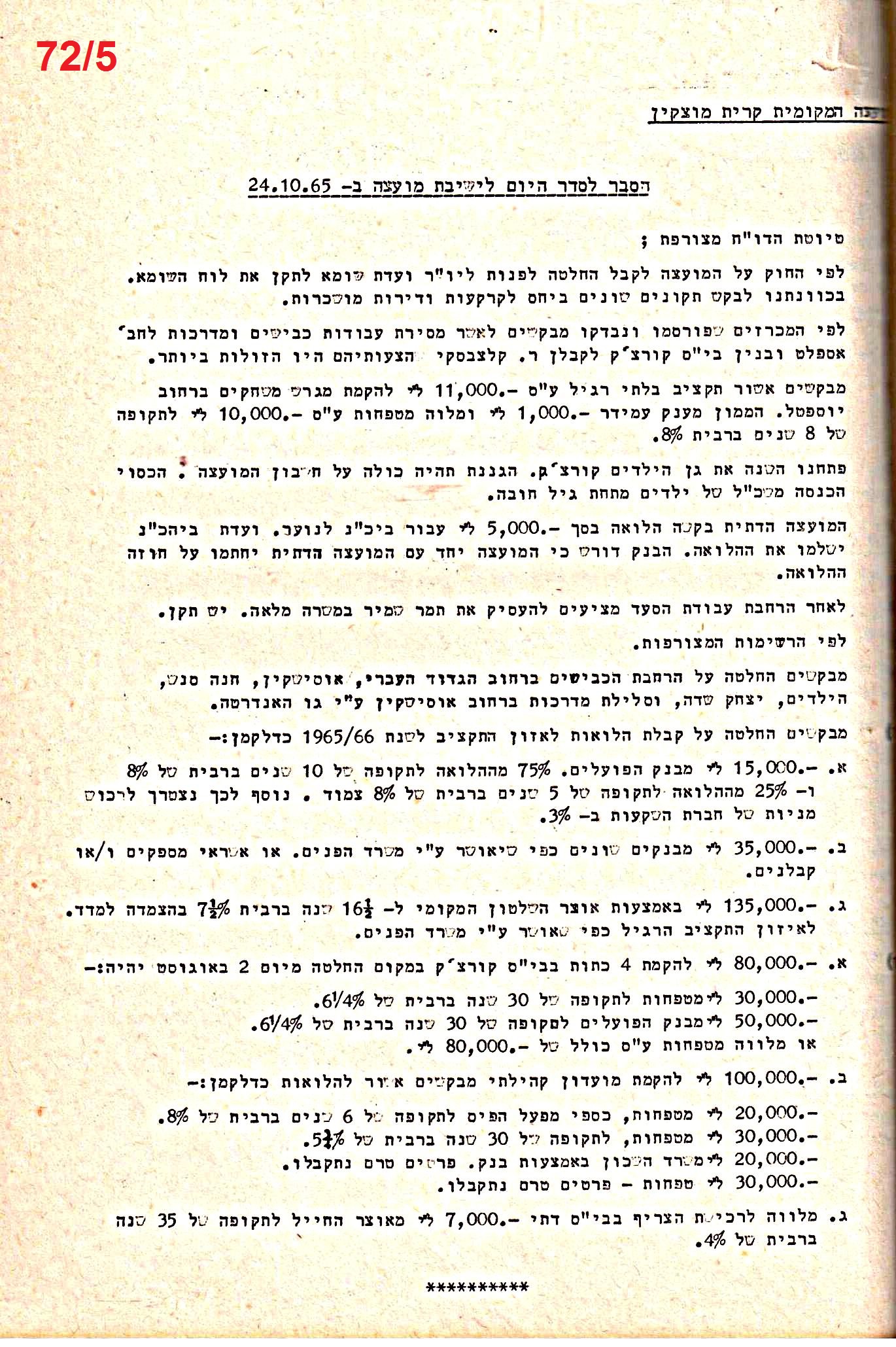 פרוטוקול 52 מועצה 24.10.65 – 6.1.53 by riki deri - Illustrated by מוזיאון בית גרושקביץ / כרך 52 - Ourboox.com
