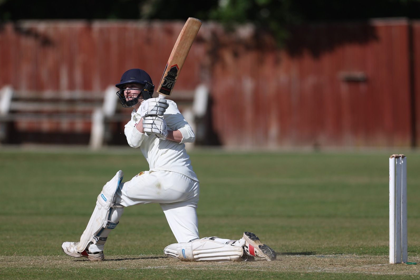 Norton's Aidan Cross strikes out at Stokesley Pic: Mark Fletcher | MI News and Sport