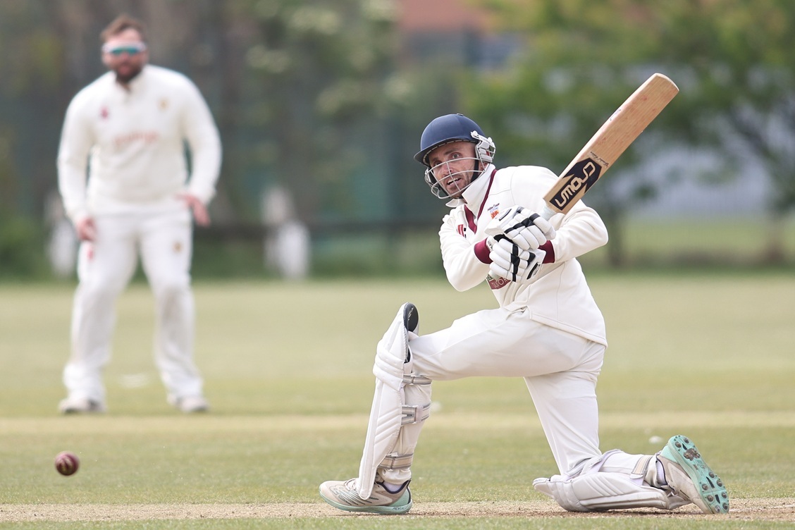 Seaton Carew's Liam Gough on the sweep in his side's home win over Richmondshire 2s Pic: Mike Driver | MI News and Sport